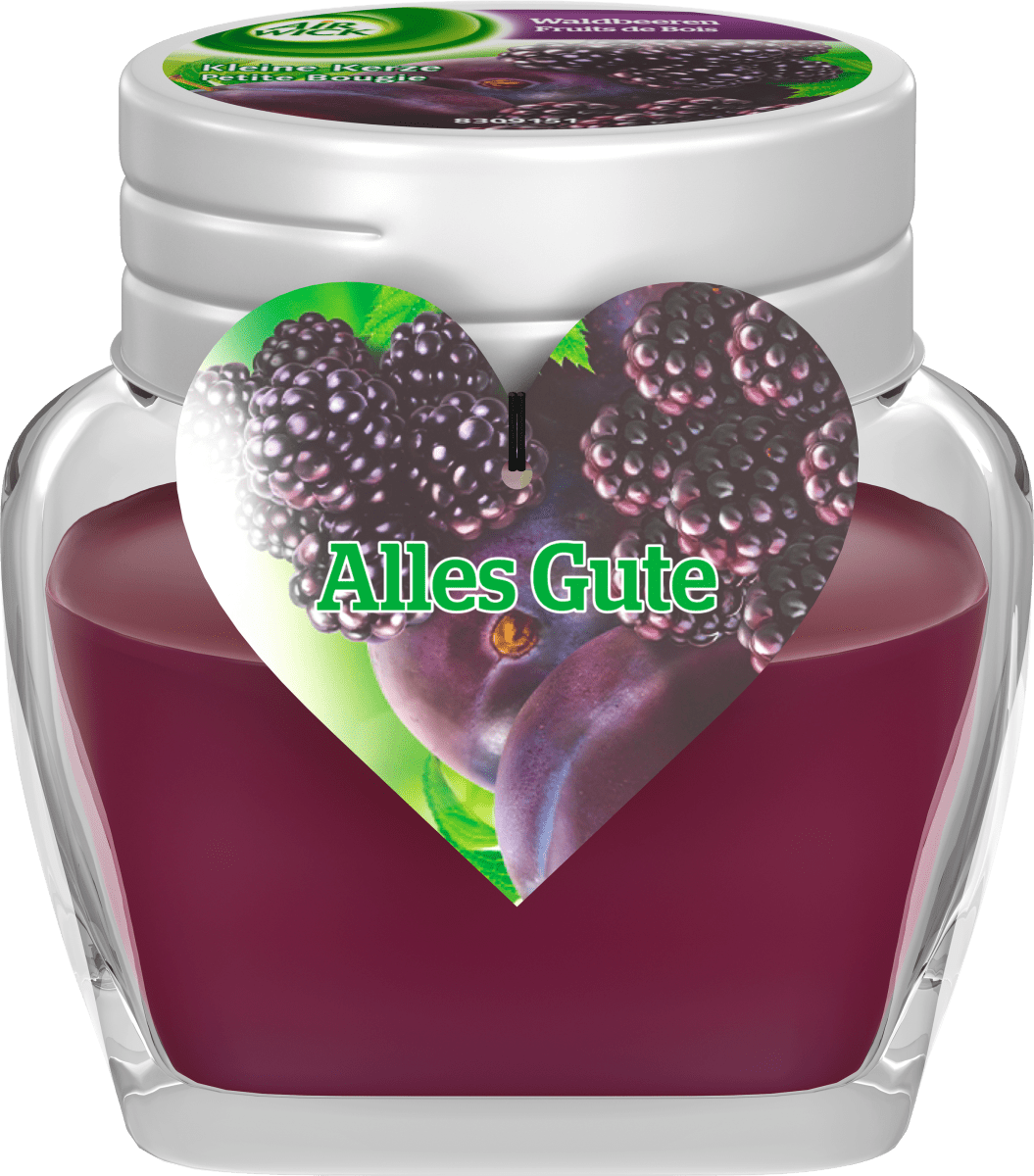 Duftkerze im Glas klein Waldbeeren 'Alles Gute' 30g, 1 St