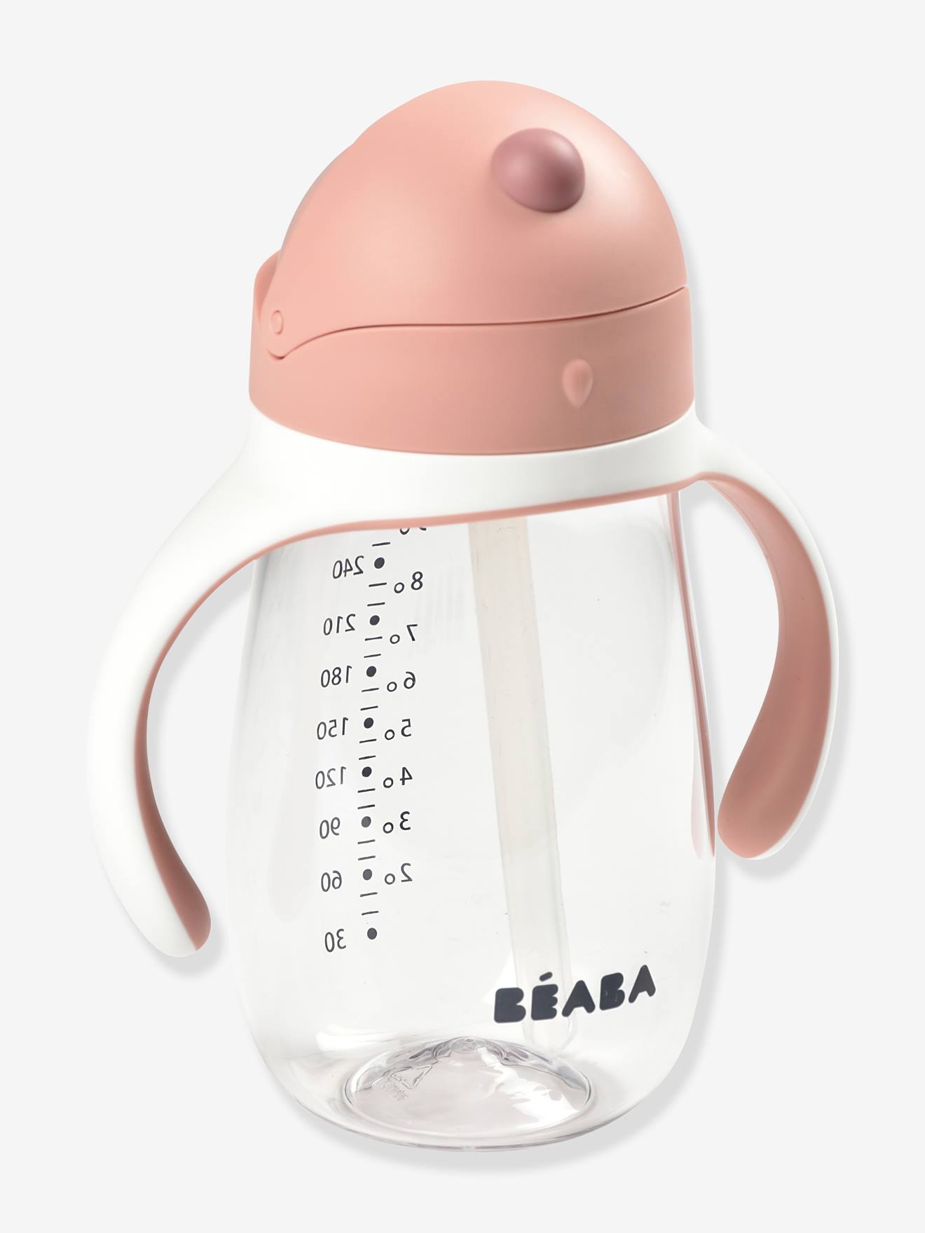 Tasse paille (300 ml) BEABA bleu