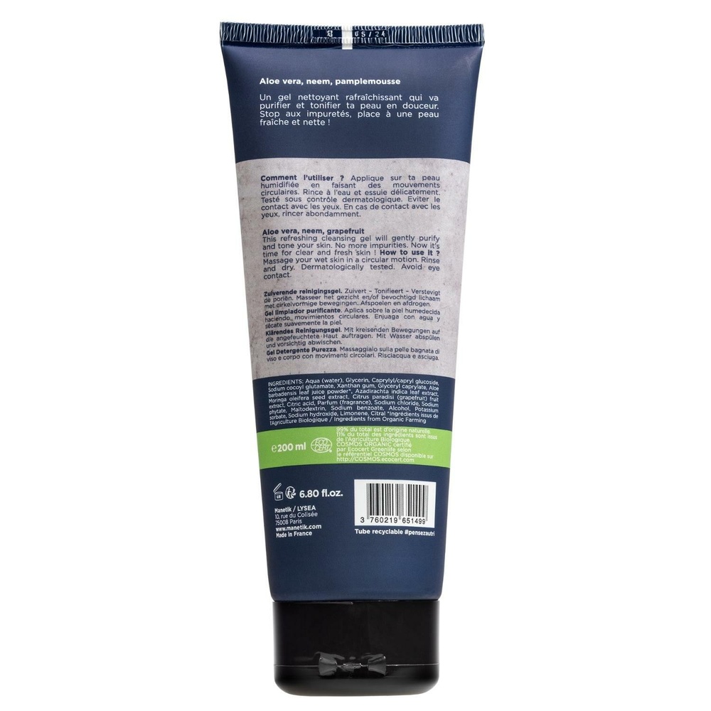 manetik Gel nettoyant purifiant Visage & corps Gel nettoyant purifiant Visage & corps