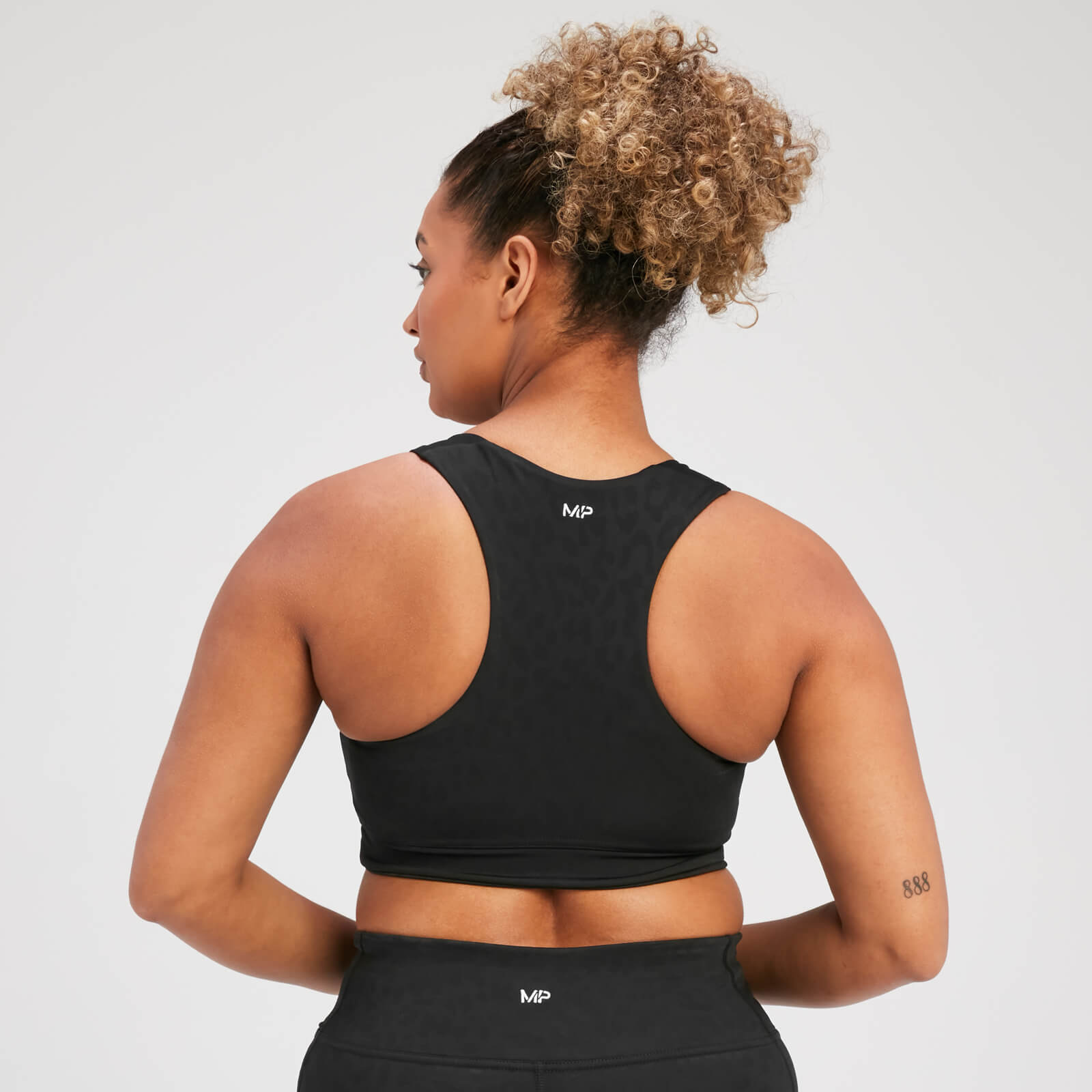 Brassière de sport MP Tempo Animal pour femmes – Noir