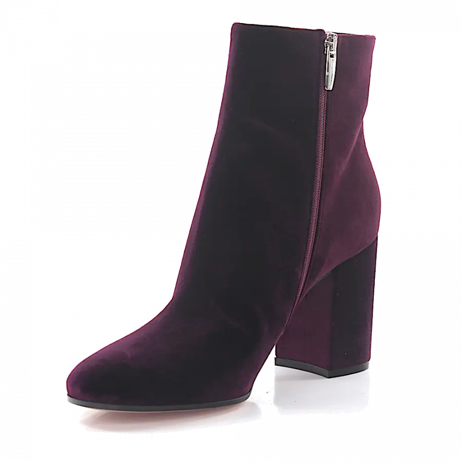 Gianvito Rossi - Stiefeletten Rolling 85 Veloursleder - lila