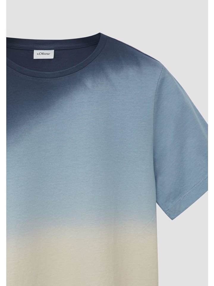 s.Oliver T-Shirt kurzarm in Blau günstig kaufen