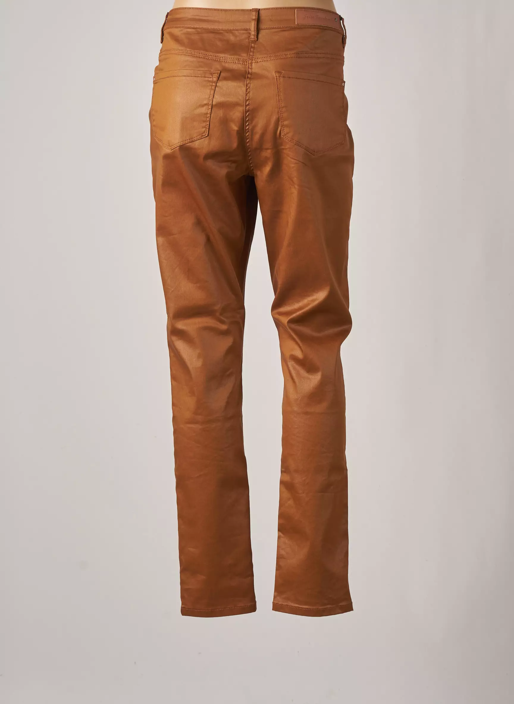 Julie Guerlande Pantalons Slim Femme couleur marron