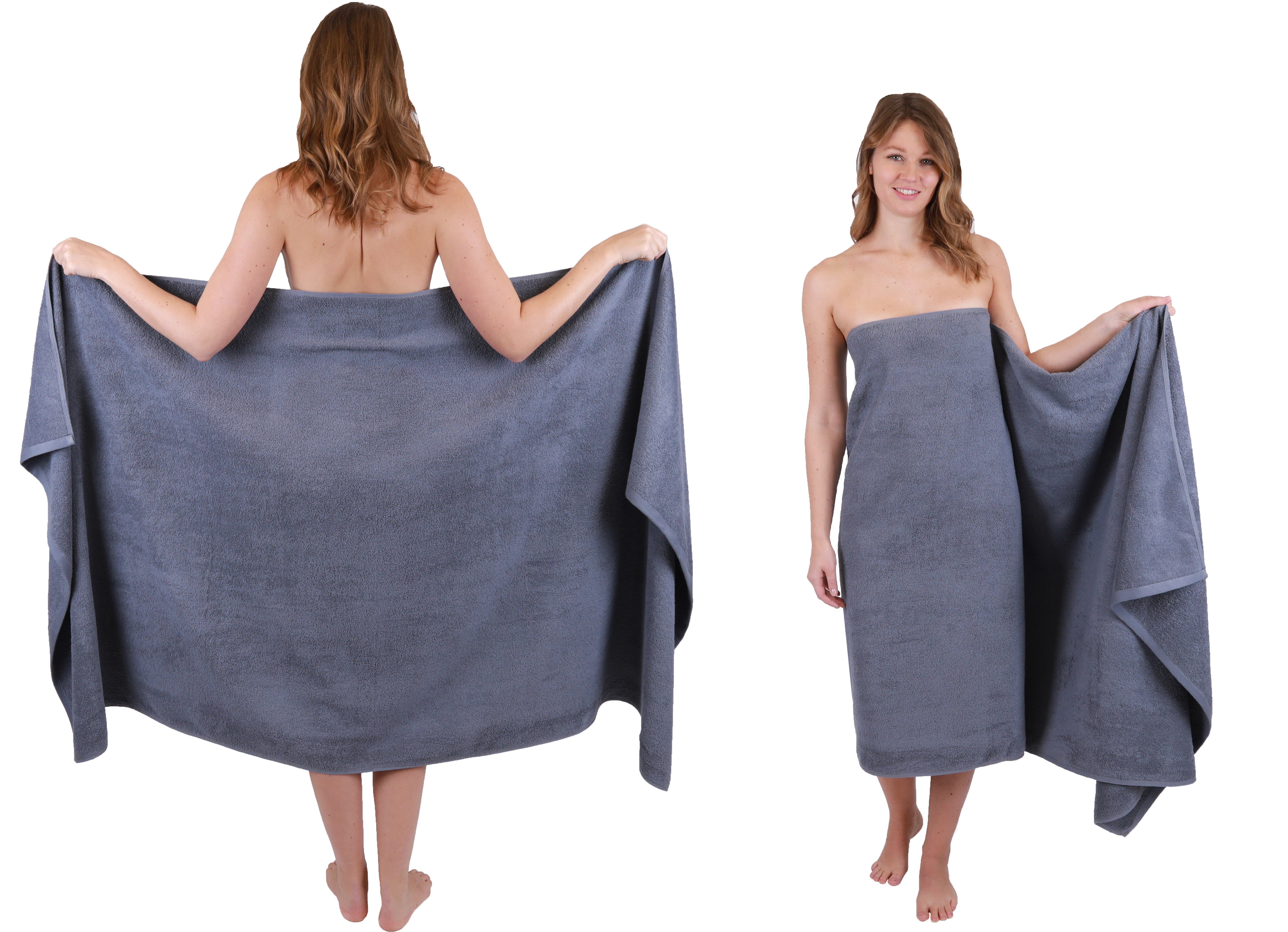 Betz Badetücher 2 tlg. Badetuch Set XXL DRESDEN Größe 100 x 200 cm, 100% Baumwolle (2-St)