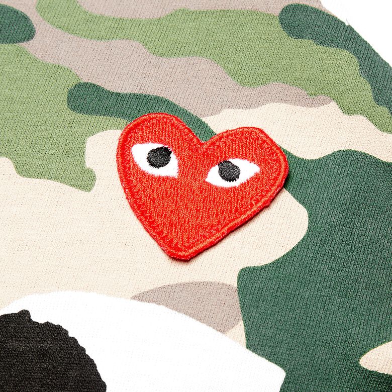Comme des Garcons Play Camouflage T-Shirt white