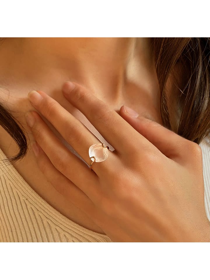 Les Petites Précieuses Rosévergold. Ring mit Edelstein günstig kaufen