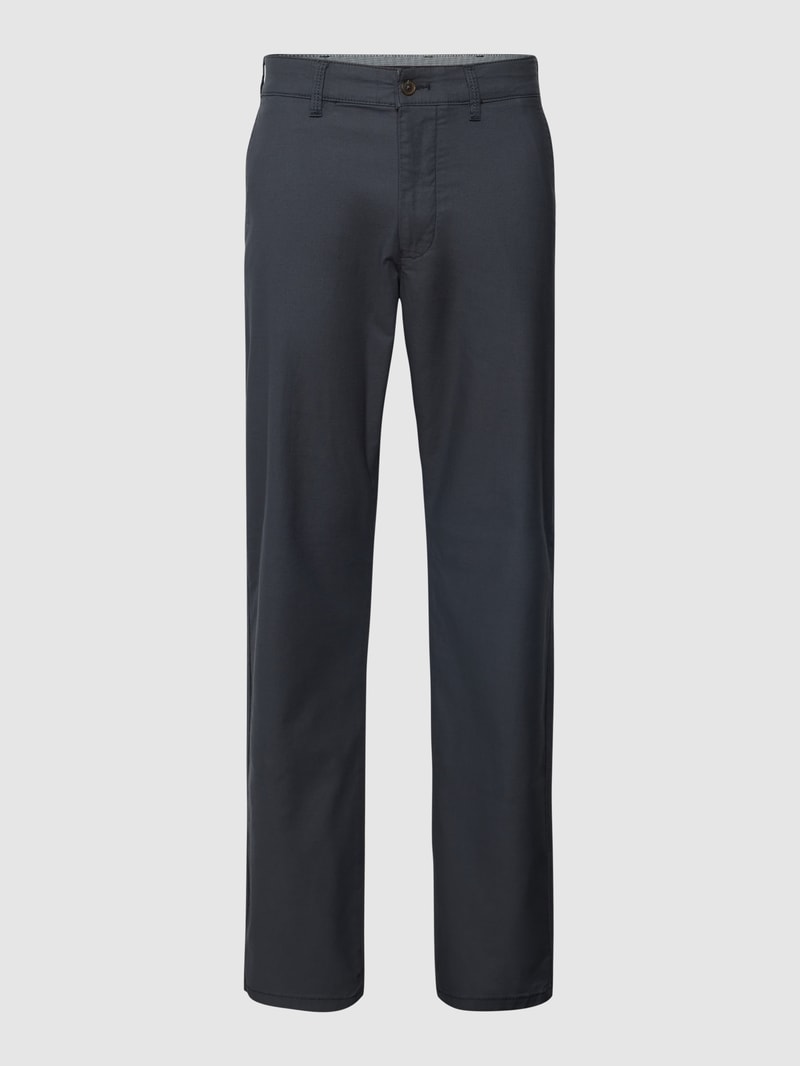 Hose mit Strukturmuster in marineblau