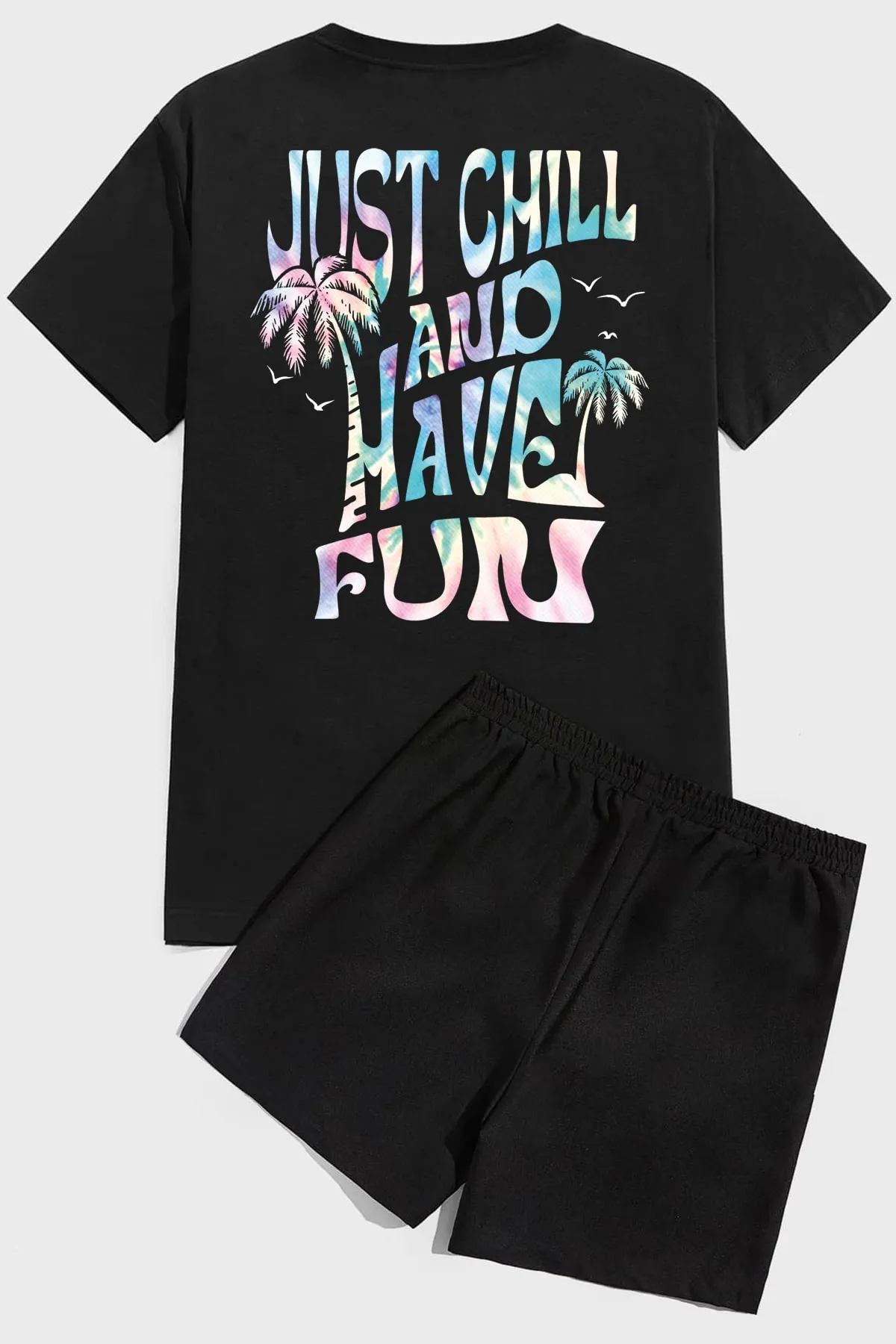 uyguntarz  Entspannen Sie sich einfach und haben Sie Spaß. Print-Shorts-Set
