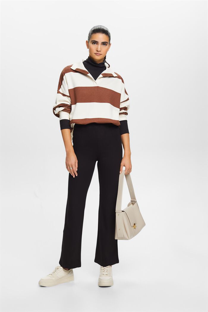 Hose aus Punto-Jersey mit weitem Bein