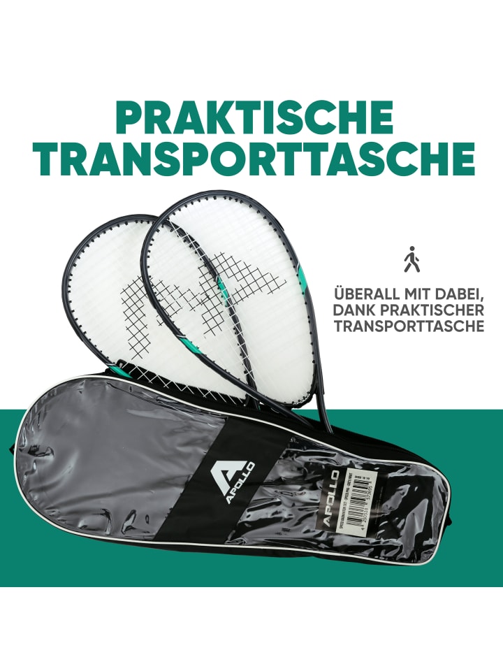 Apollo Badminton Schläger Set Kinder 