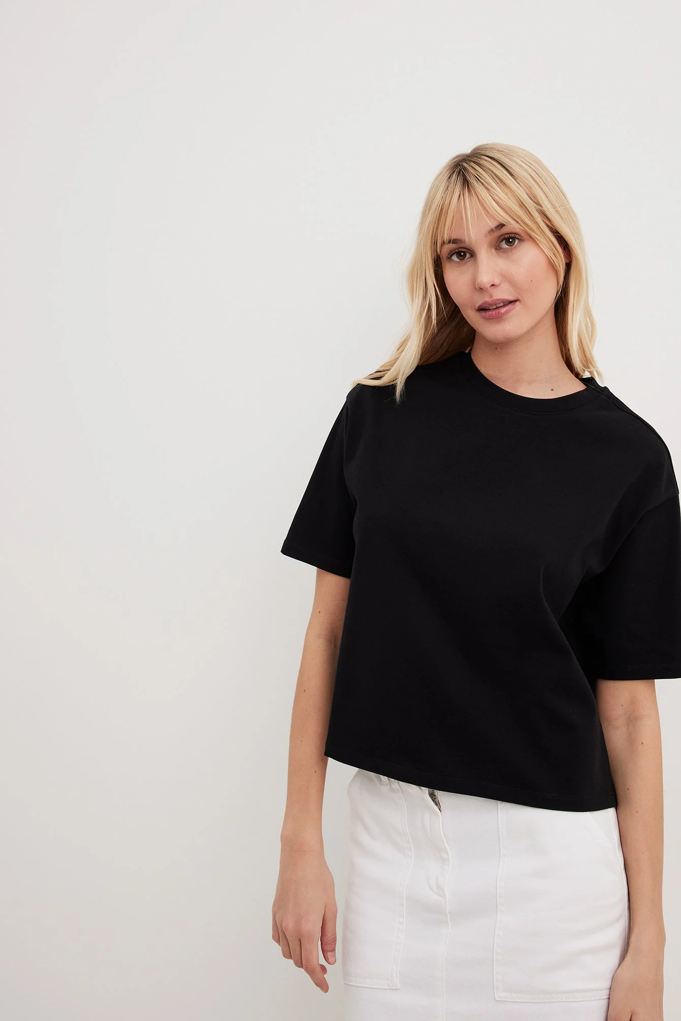 Schweres T-Shirt im Boxy-Look