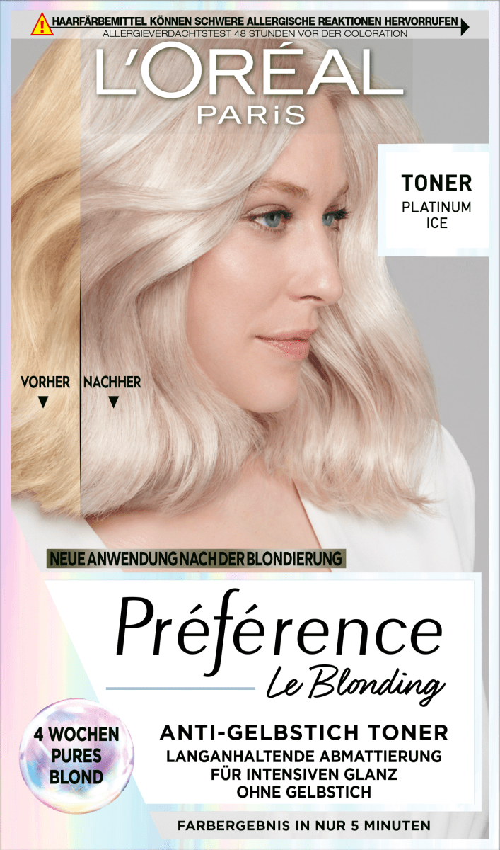 Haartoner 01 Platinum Ice, 1 St