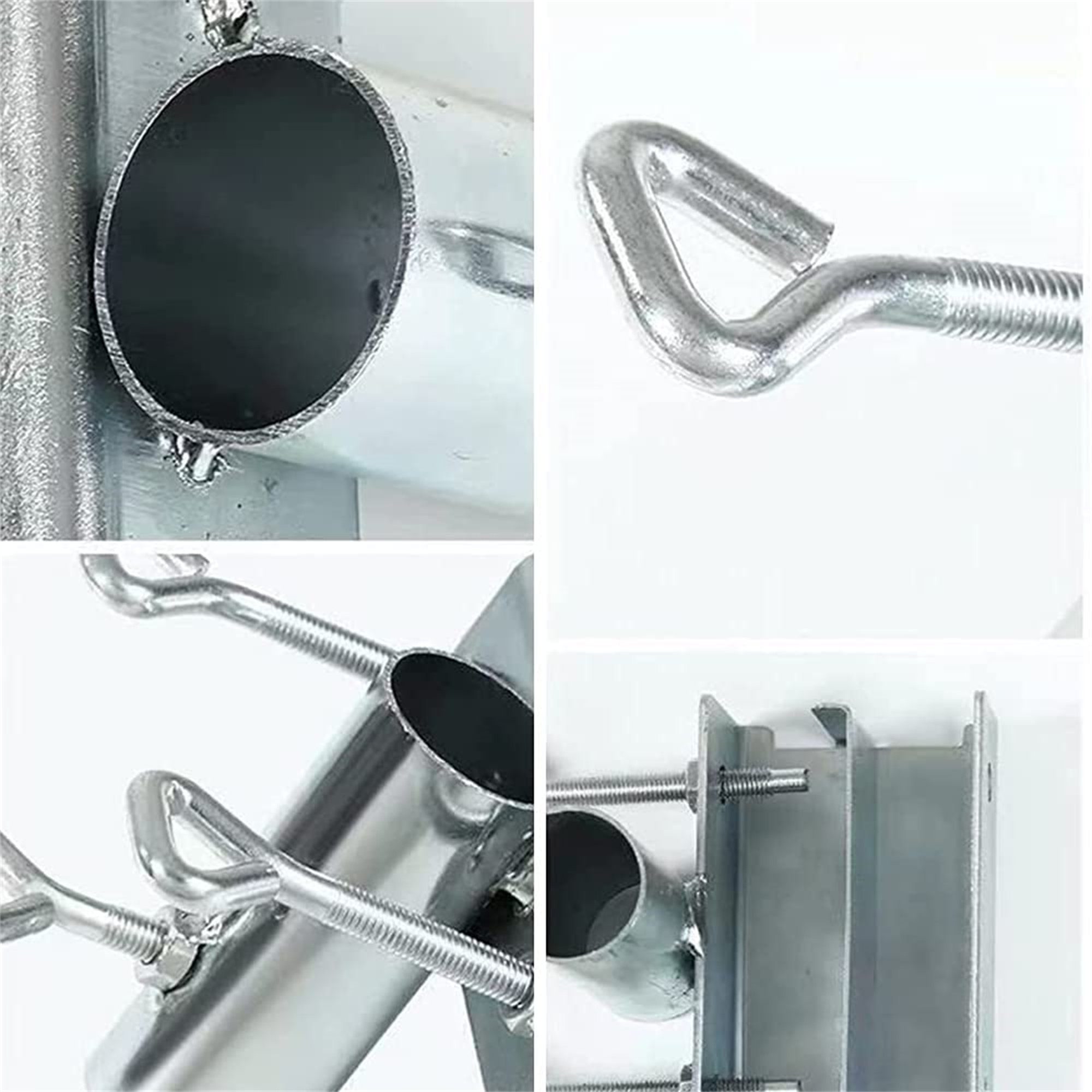 flowgoer Schirmhalter Outdoor Regenschirm Clips, Halter für Balkongeländer