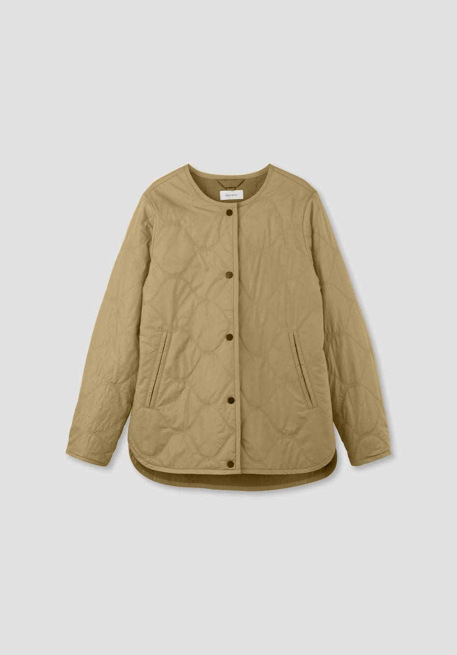 Steppjacke Nature Shell aus Bio-Baumwolle mit Woll-Wattierung