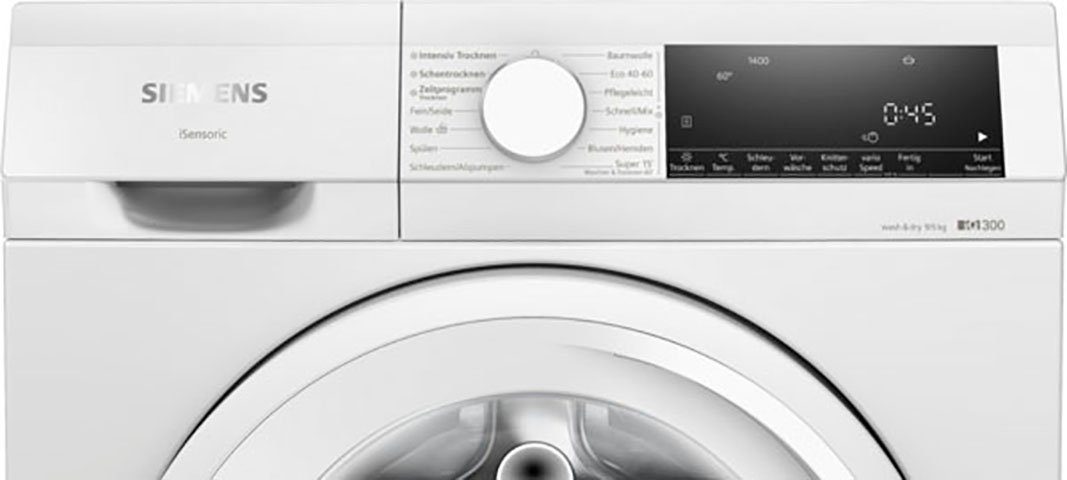 SIEMENS Waschtrockner iQ300 WN34A141, 9 kg, 5 kg, 1400 U/min