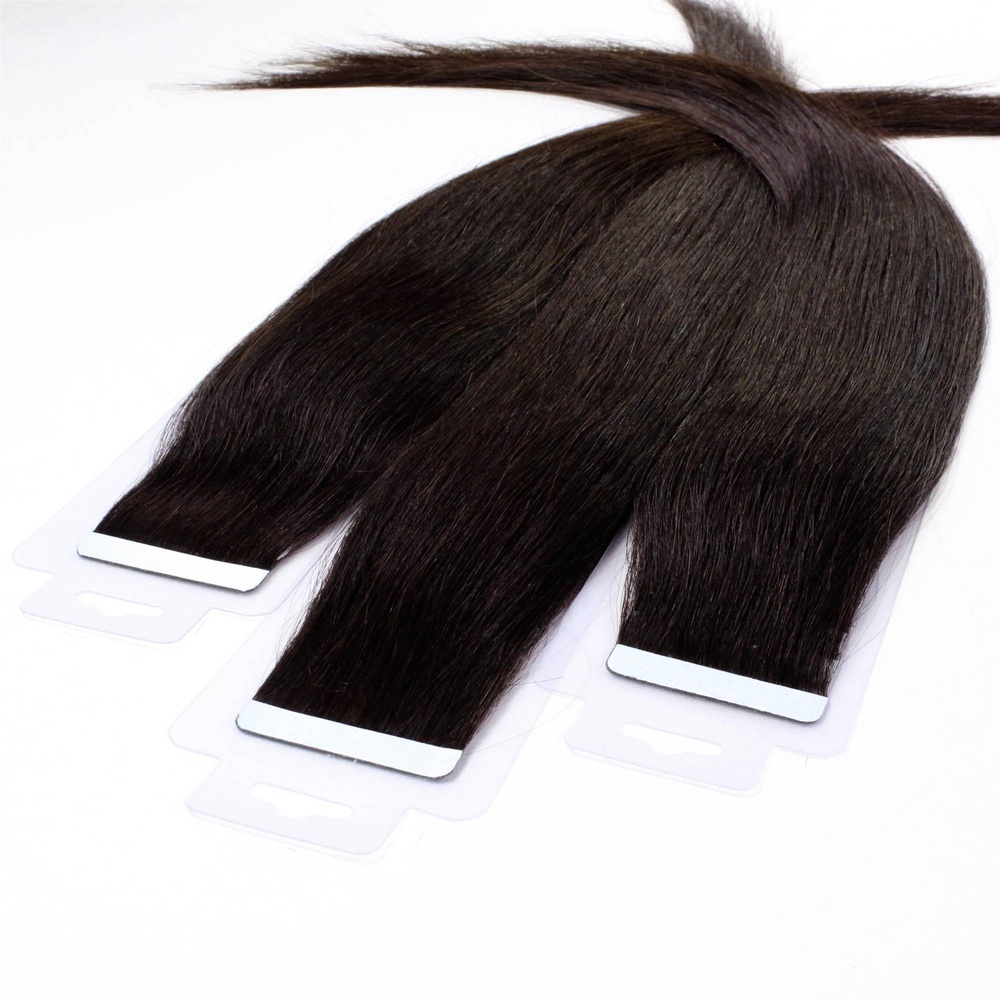 hair2heart Extensions adhésives cheveux naturels #2 Marron foncé extensions