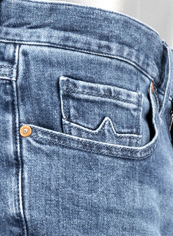 Alberto, Jeansshorts Slipe-K, Tapered Fit, Bio Baumwoll-Stretch, blau
