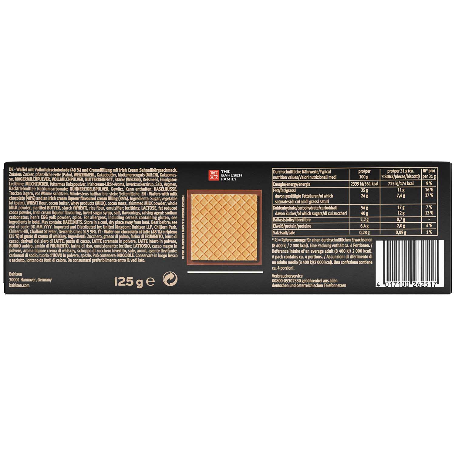 Bahlsen Ohne Gleichen Baileys 125g