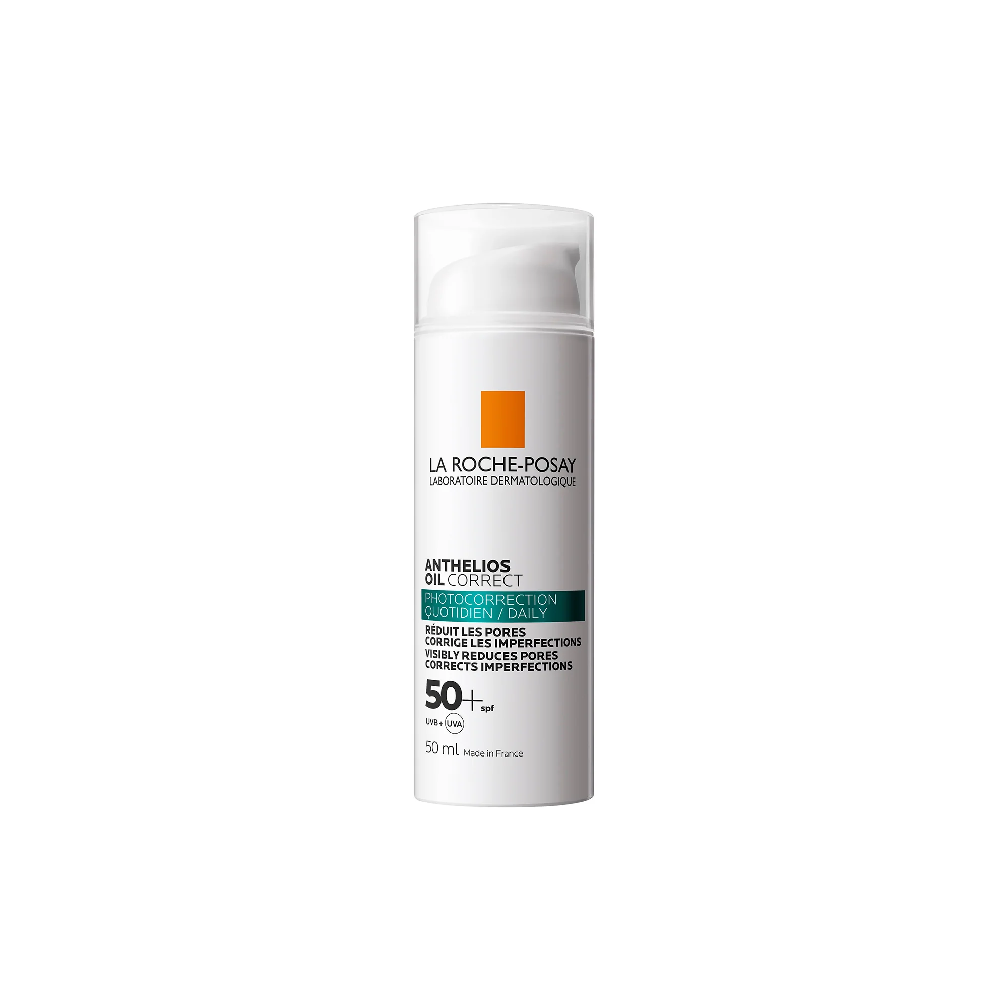 Anthelios Crema solare Oil Correct  SPF50+, trattamento foto-correttivo quotidiano - Crema solare corpo alta prot.