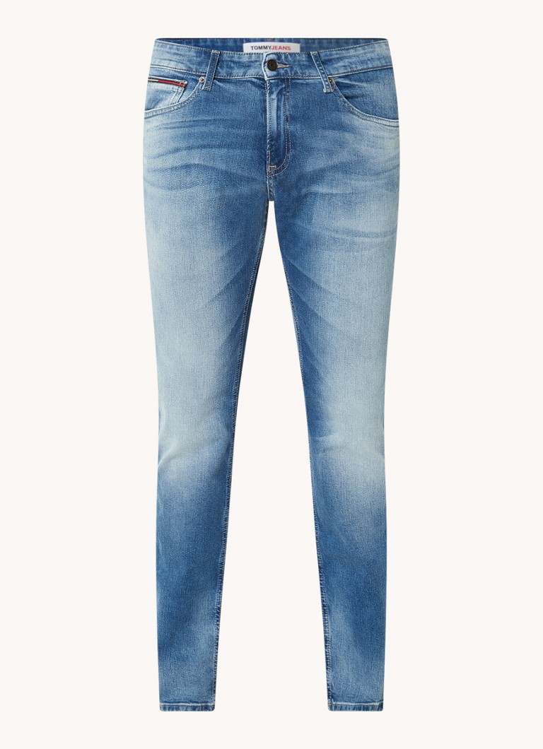 Jeansy Tommy Hilfiger Scanton slim fit, średnie wyblaknięcie
