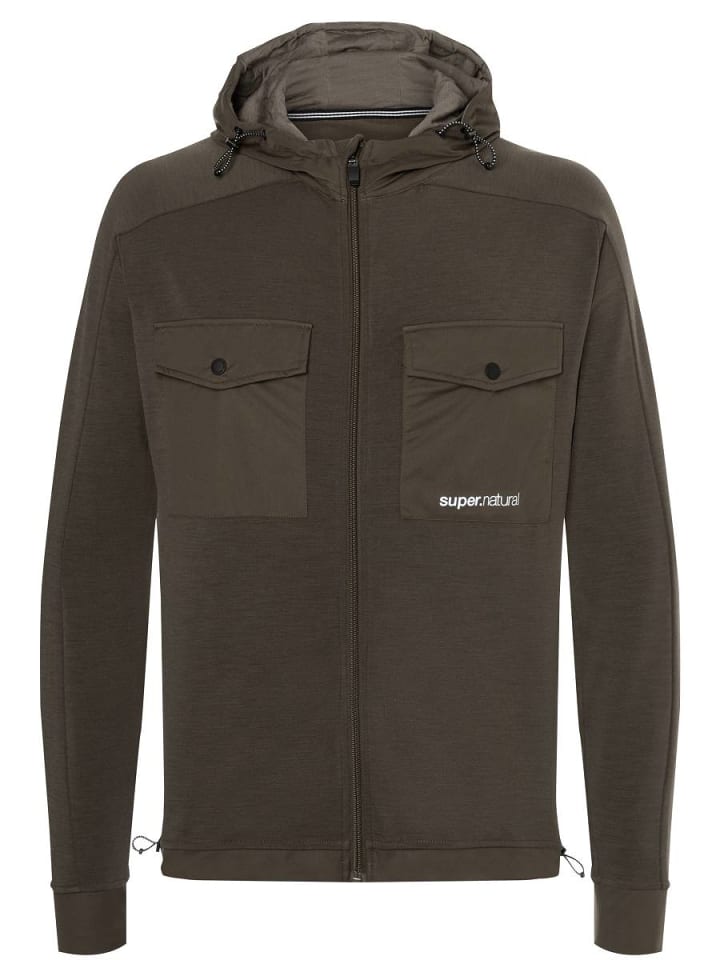 super.natural Merino Jacke M ALPINE POCKET JACKET in dark günstig kaufen
