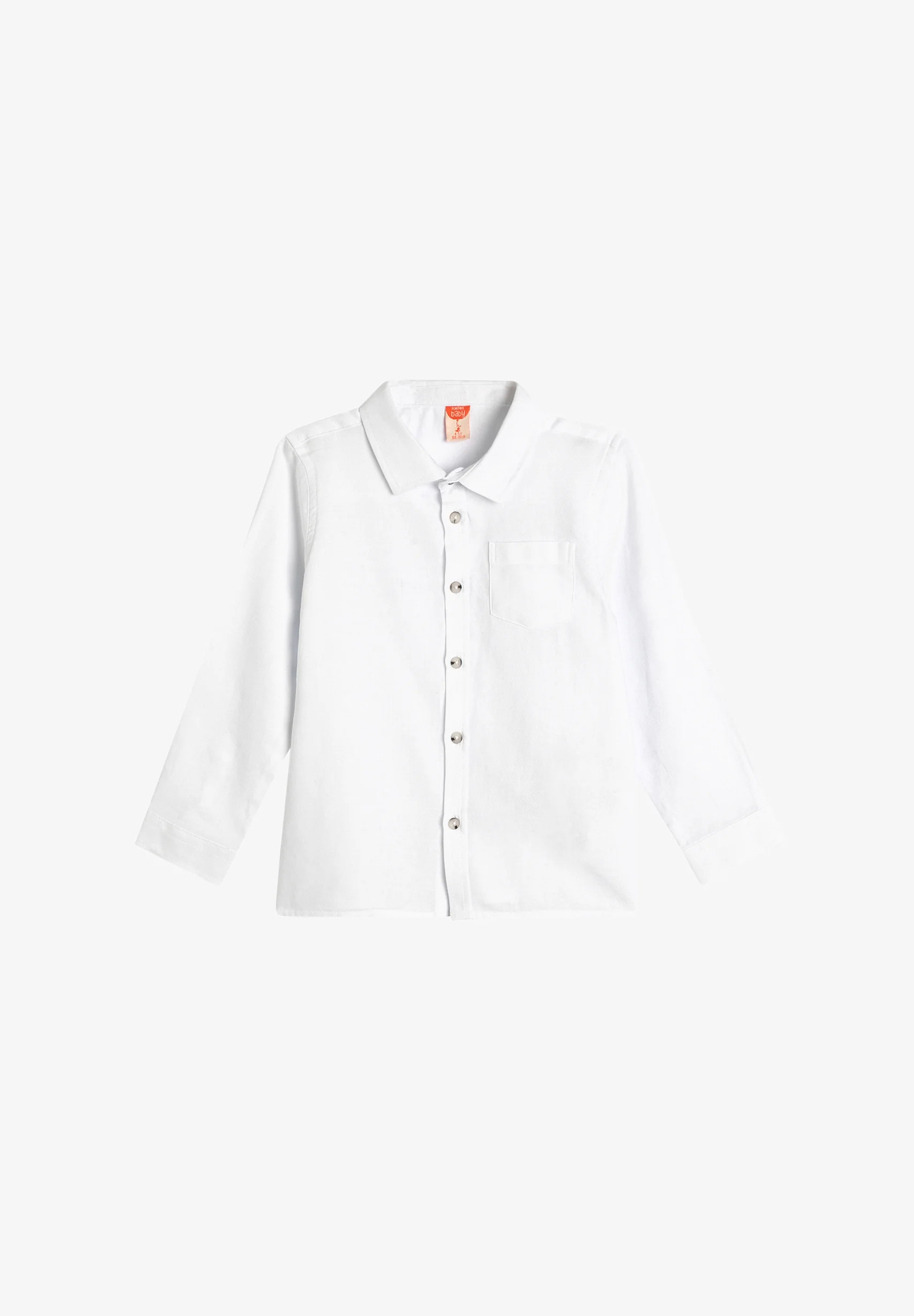 Camisa básica Koton con detalle de botones y manga larga