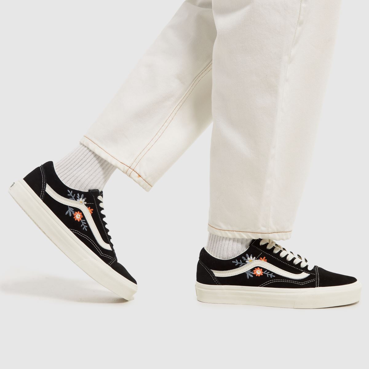 Vans – Old Skool – Svarta, flerfärgade sneakers