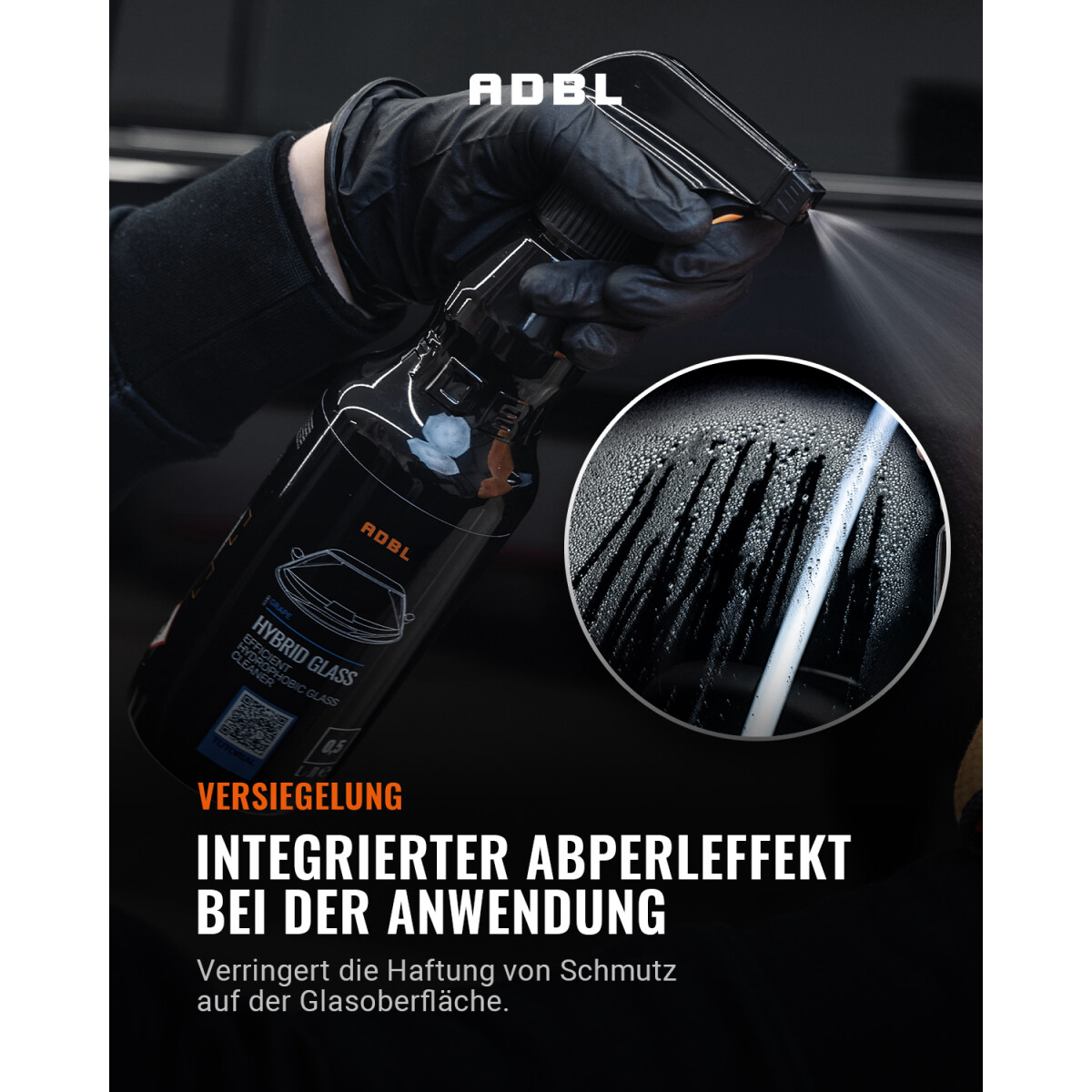 ADBL Hybrid Glass Glasreiniger mit Canyon Trigger 500ml
