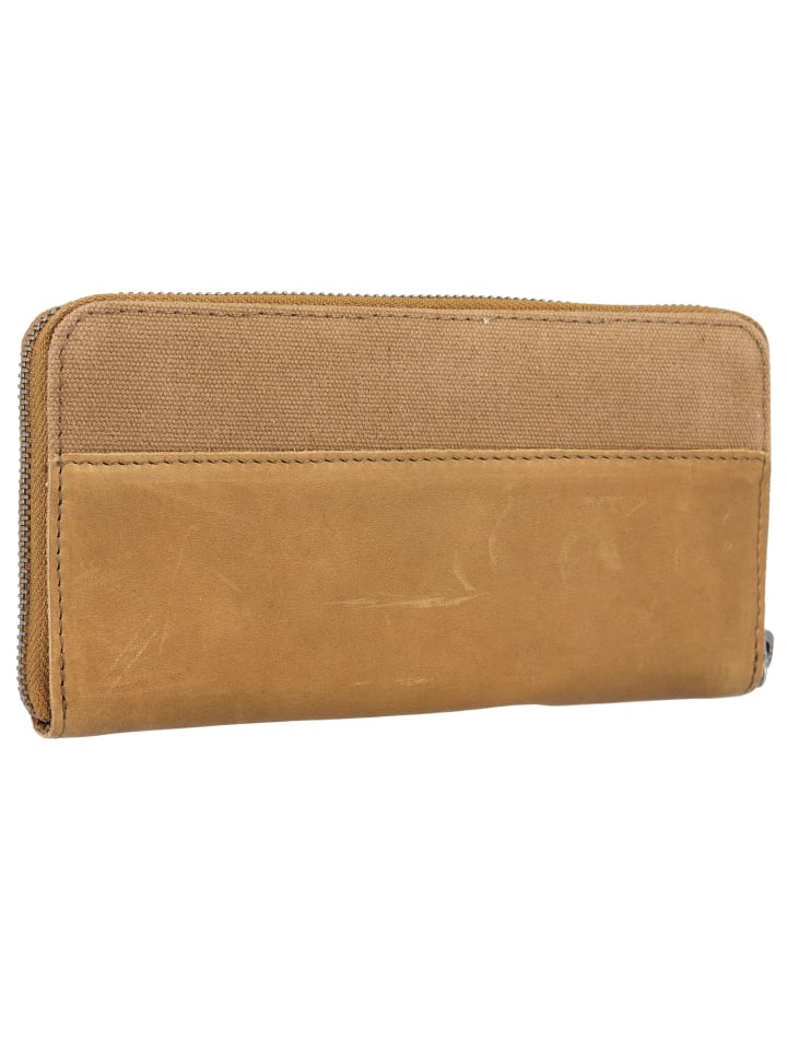 Cowboysbag Llanes Geldbörse Leder 20,5 cm in olive günstig kaufen onesize