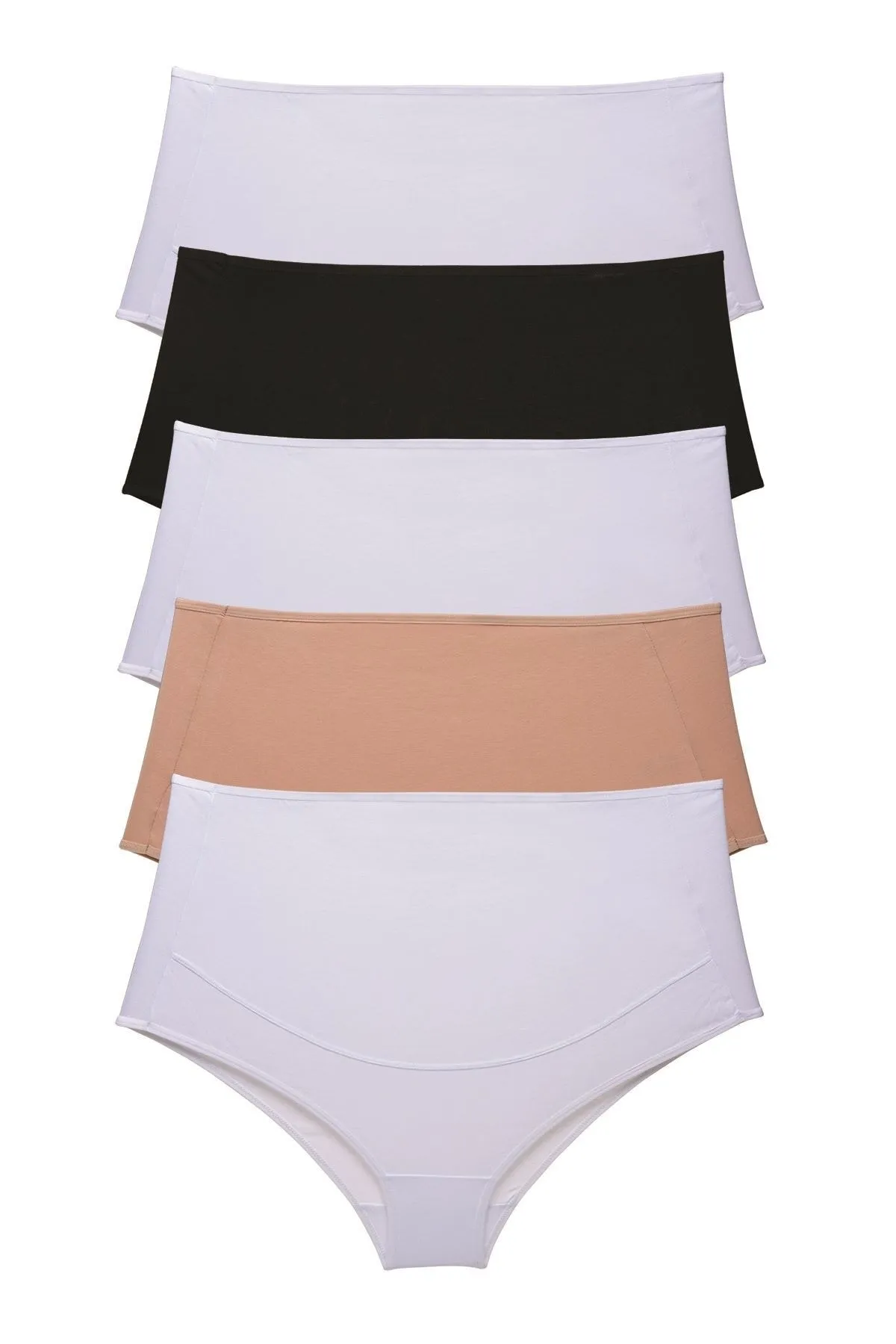 Nicoletta  Damen-Schwangerschaftshöschen 5er-Pack Lycra Mixcolor