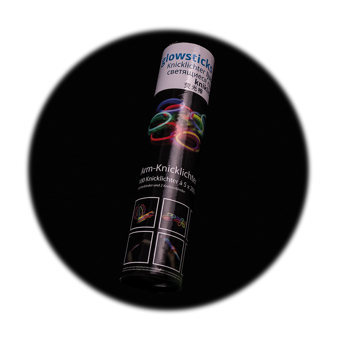 Knicklichter 100er Pack - mit Verbinder für Armreifen