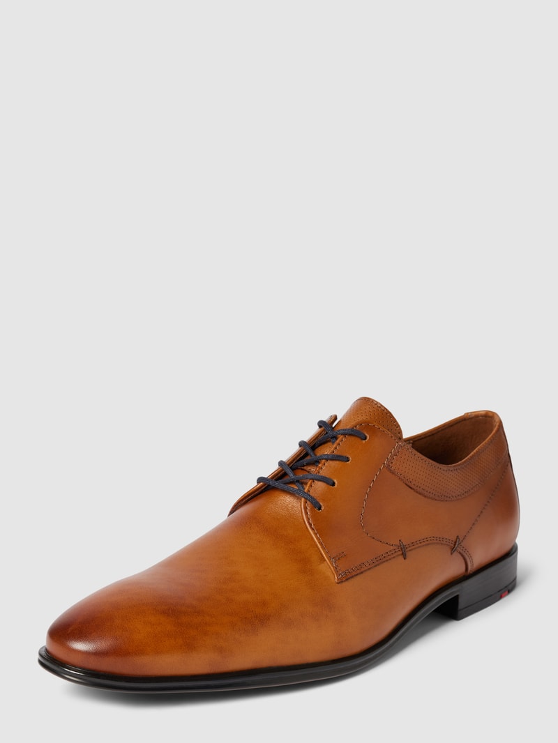 Derby-Schuhe aus Leder Modell 'MADISON SAMMY' in cognac