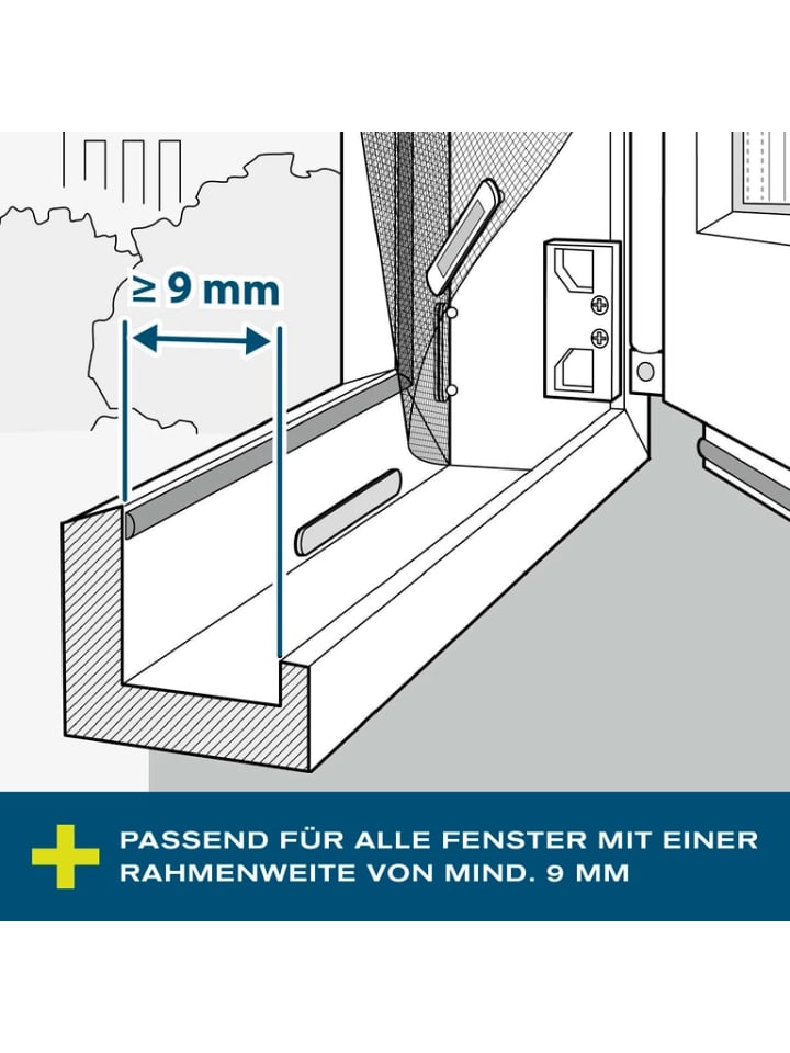 HOBERG Fenster-Pollenschutz 150 x 130 cm Fliegengitten Moskitonetz günstig kaufen onesize