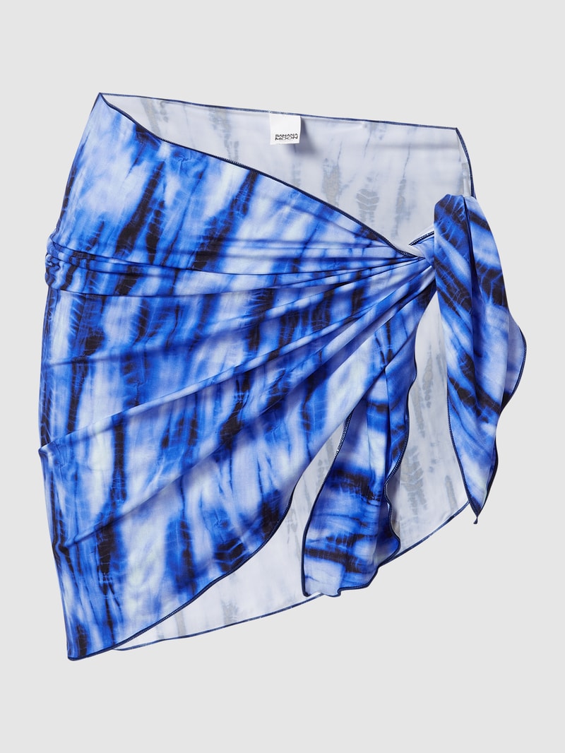 Pareo im Batik-Look in marineblau