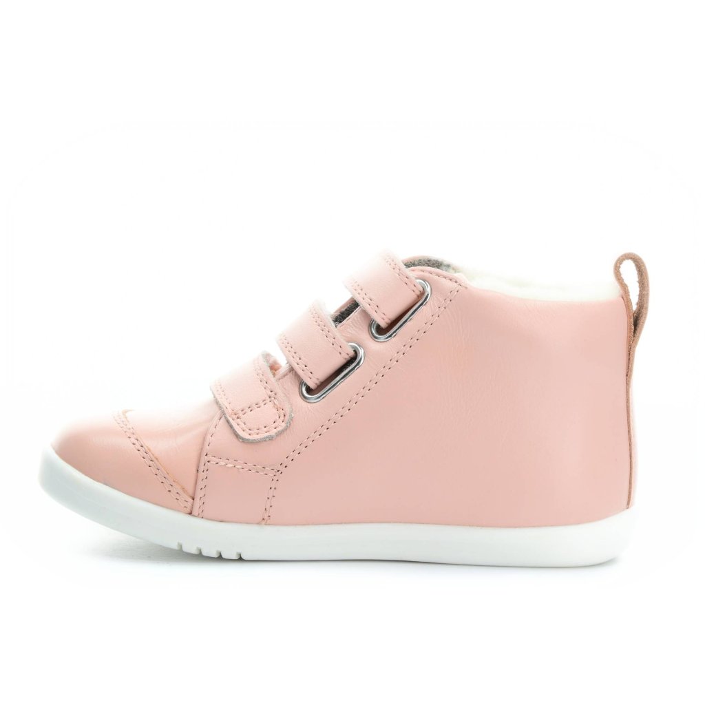 Bobux Hi Court Switch Arcitc Seashell (Silver metal/White) rosa gefütterte Stiefeletten