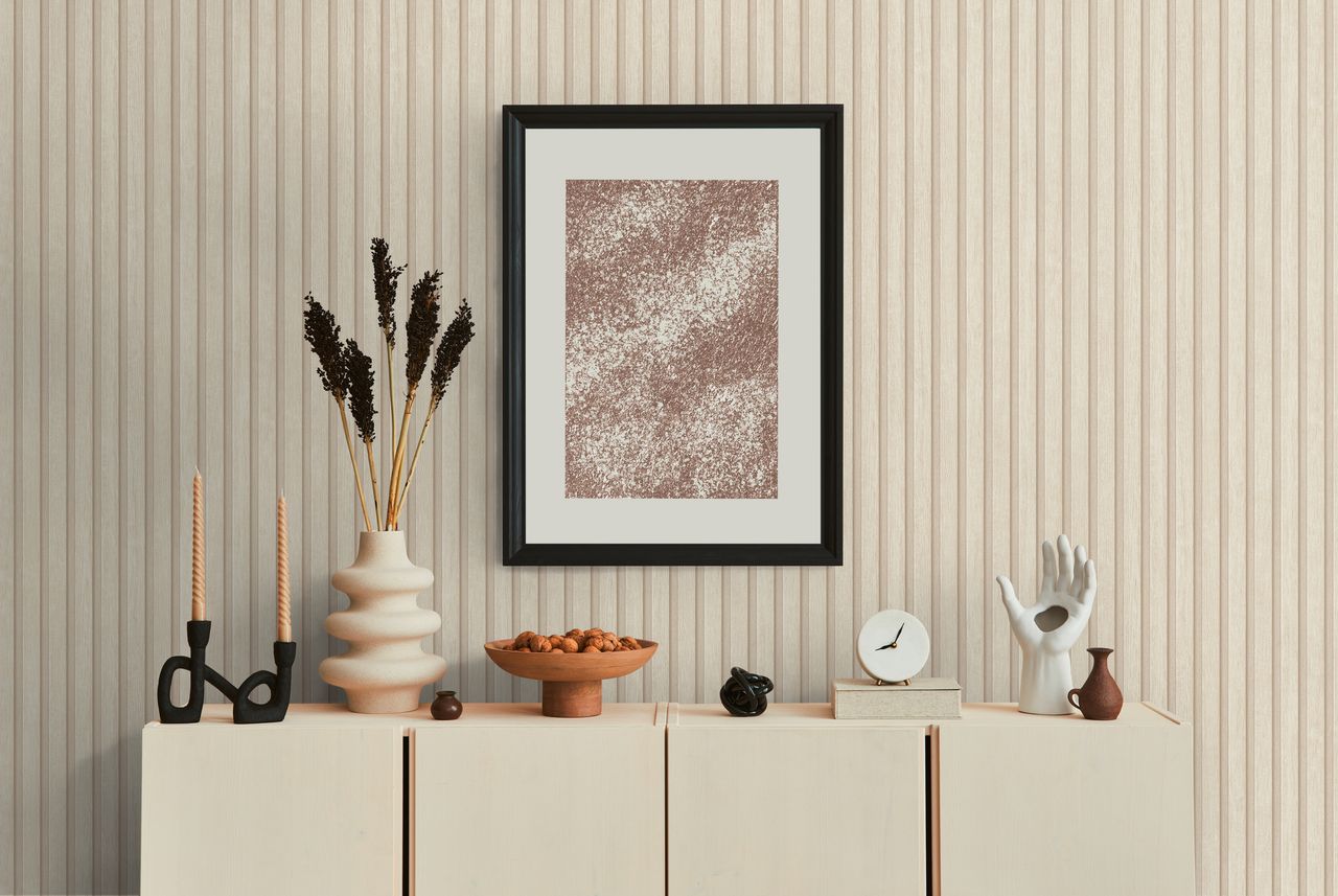 AS Creation A.S. Création - Tapete Holzpaneele Creme, Beige
