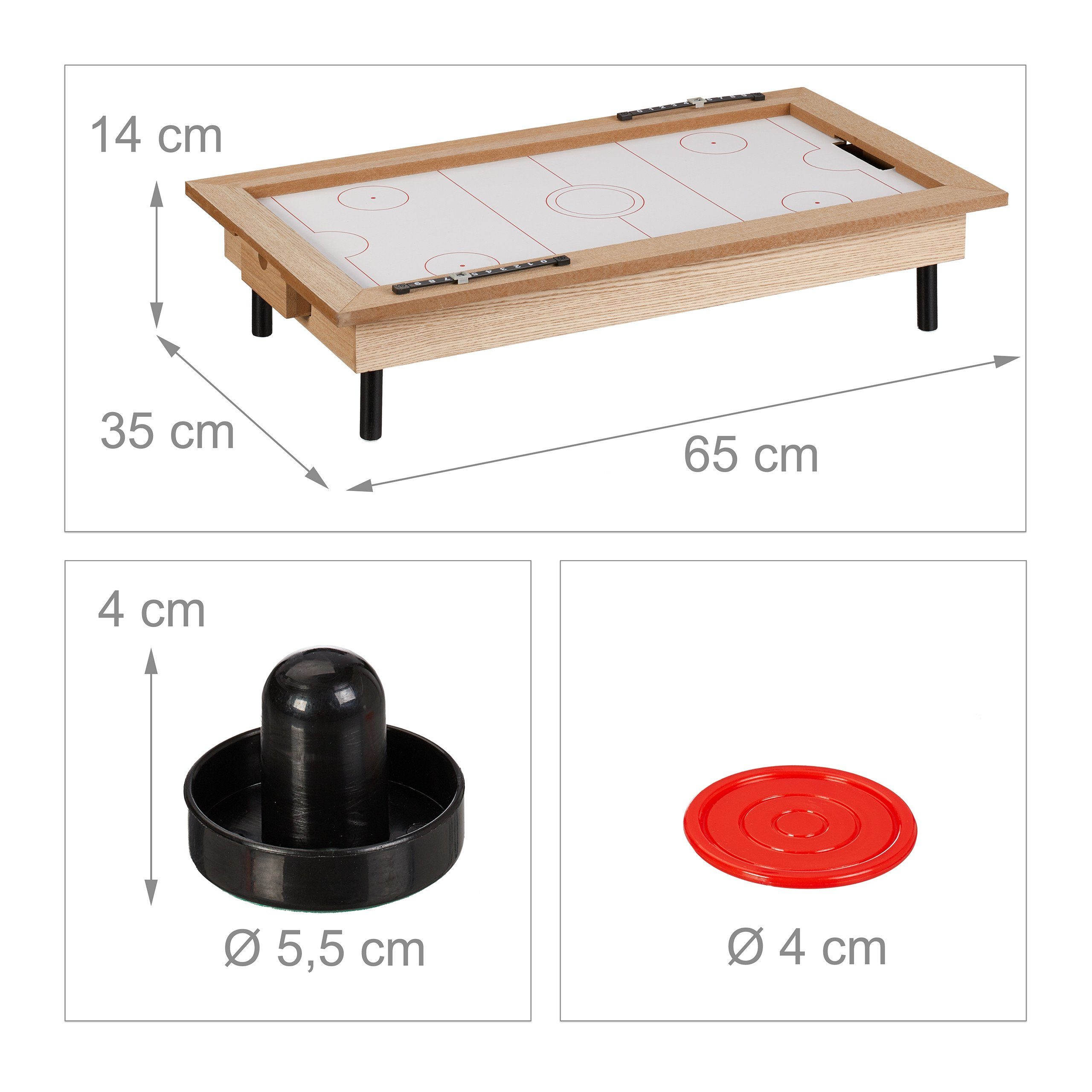 relaxdays Air-Hockeytisch Airhockey Tischspiel