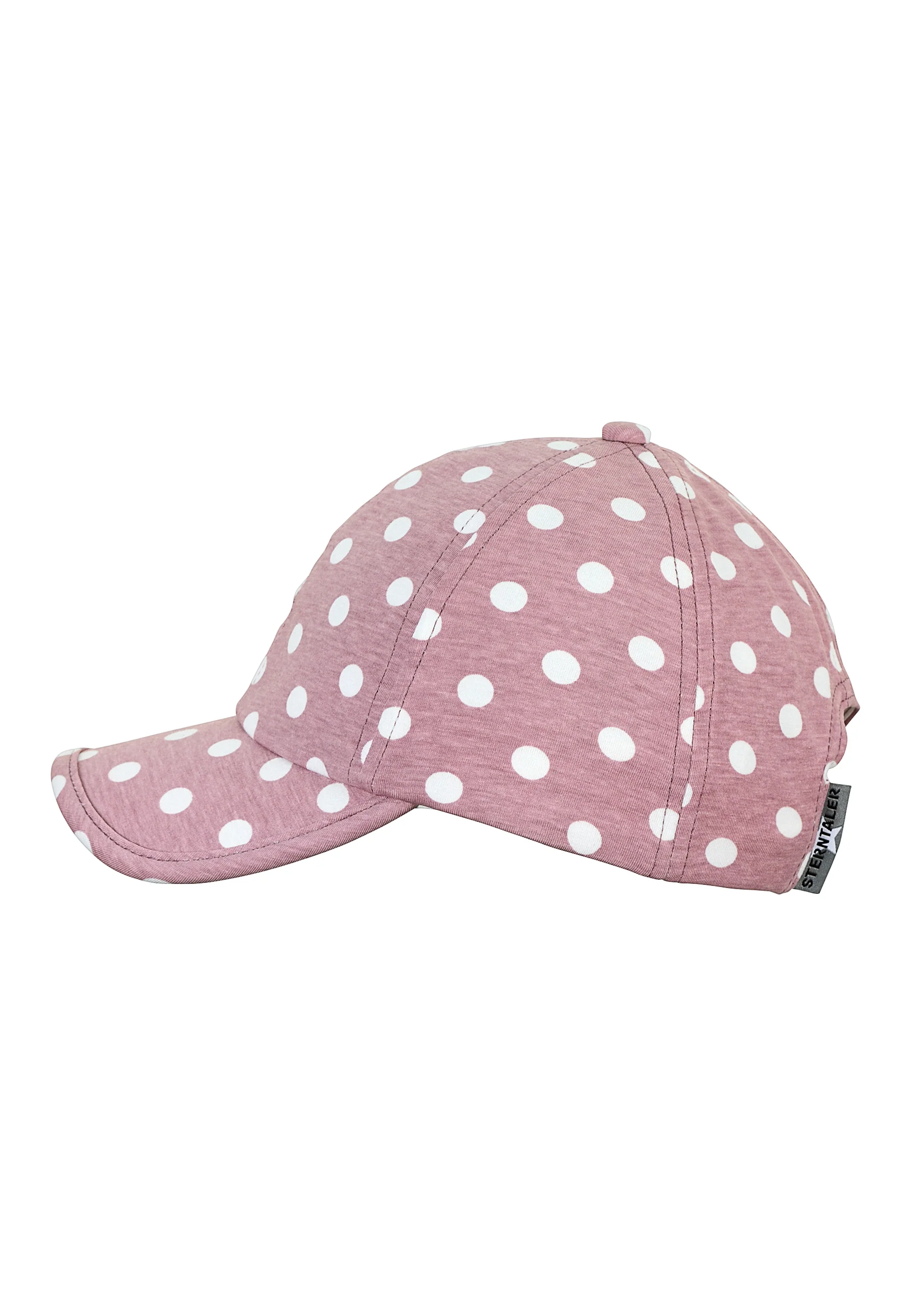 Baseball-Cap Mädchen in Hellrot mit Punkten