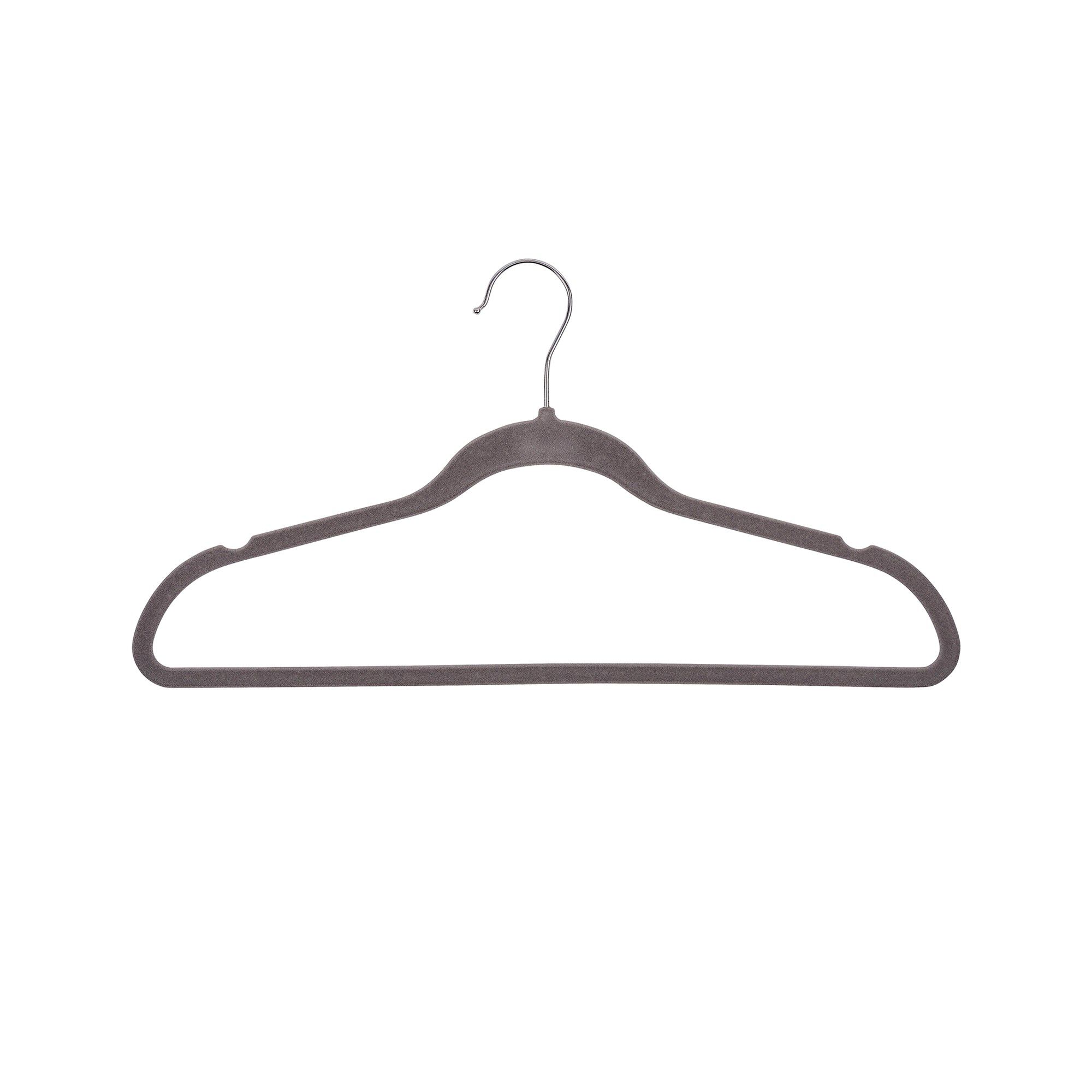 Lot de 5 cintres avec revêtement en velours floqué