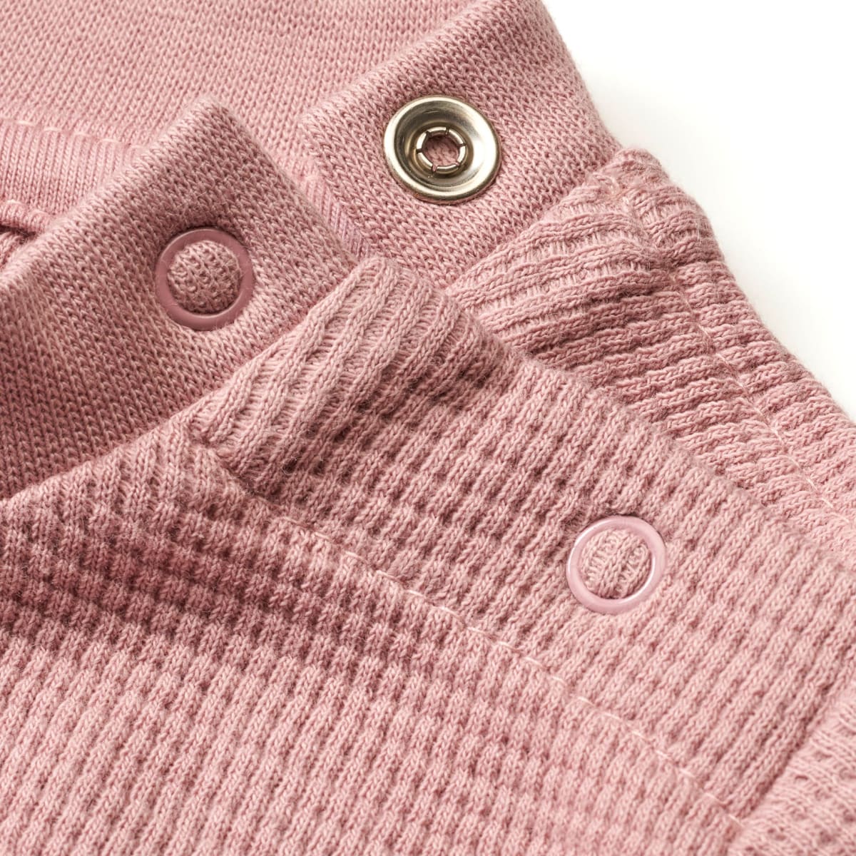Langarmshirt in Waffel-Struktur, rosa, Gr. 62, 1 St