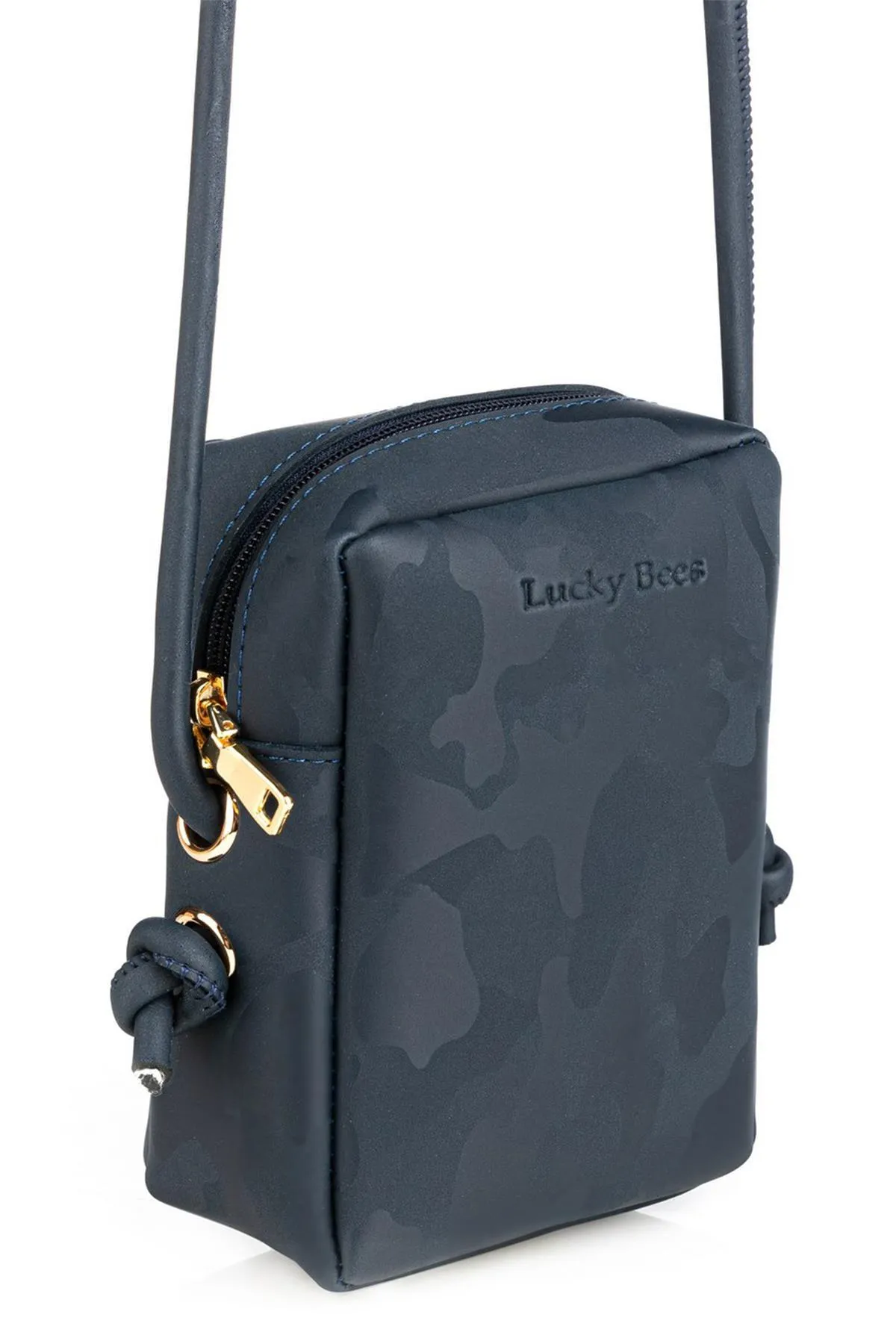 Lucky Bees  Umhängetasche für Damen mit Telefonhalter und Reißverschluss