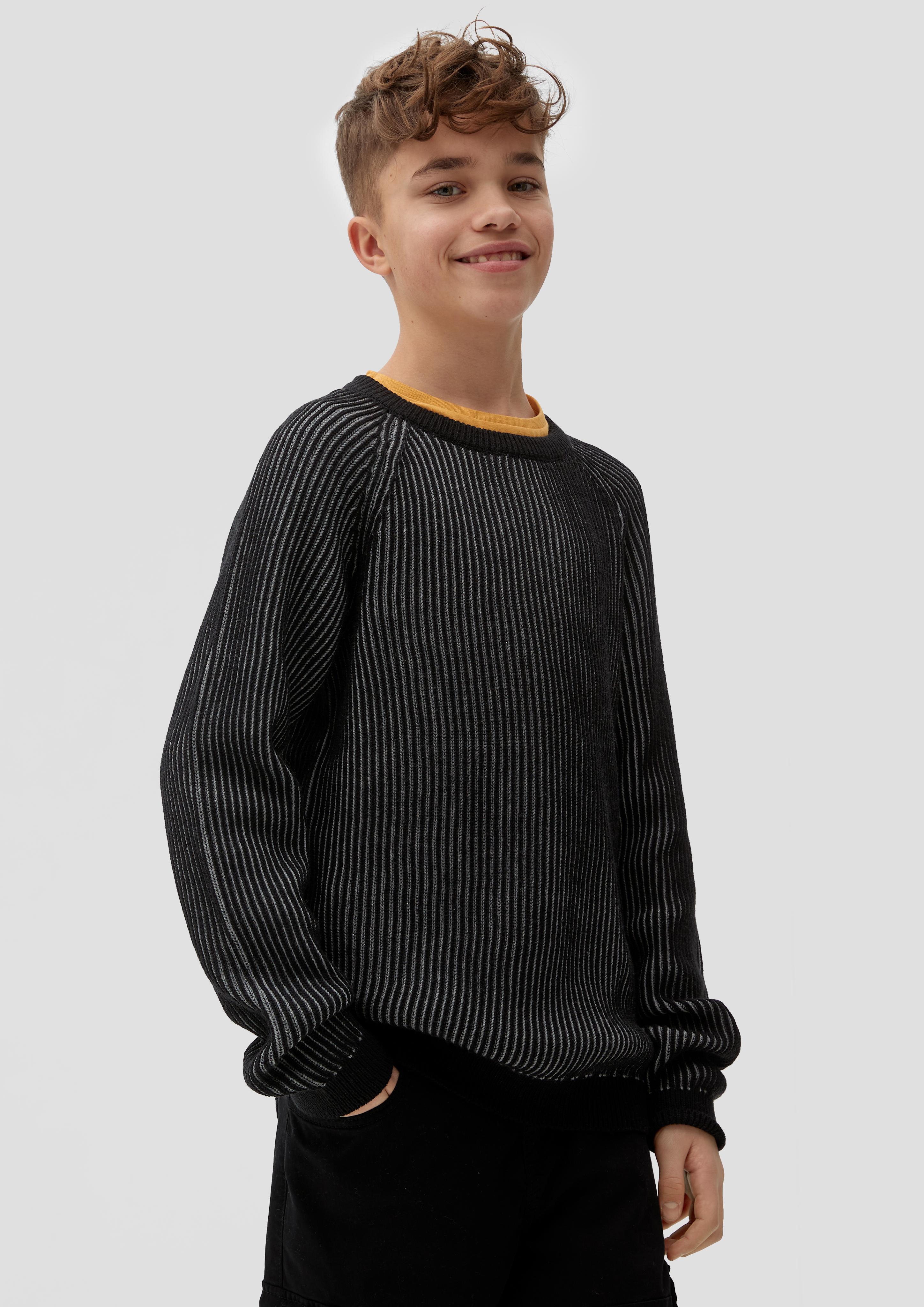Strickpulli in Two-Tone-Optik  2134077-9999