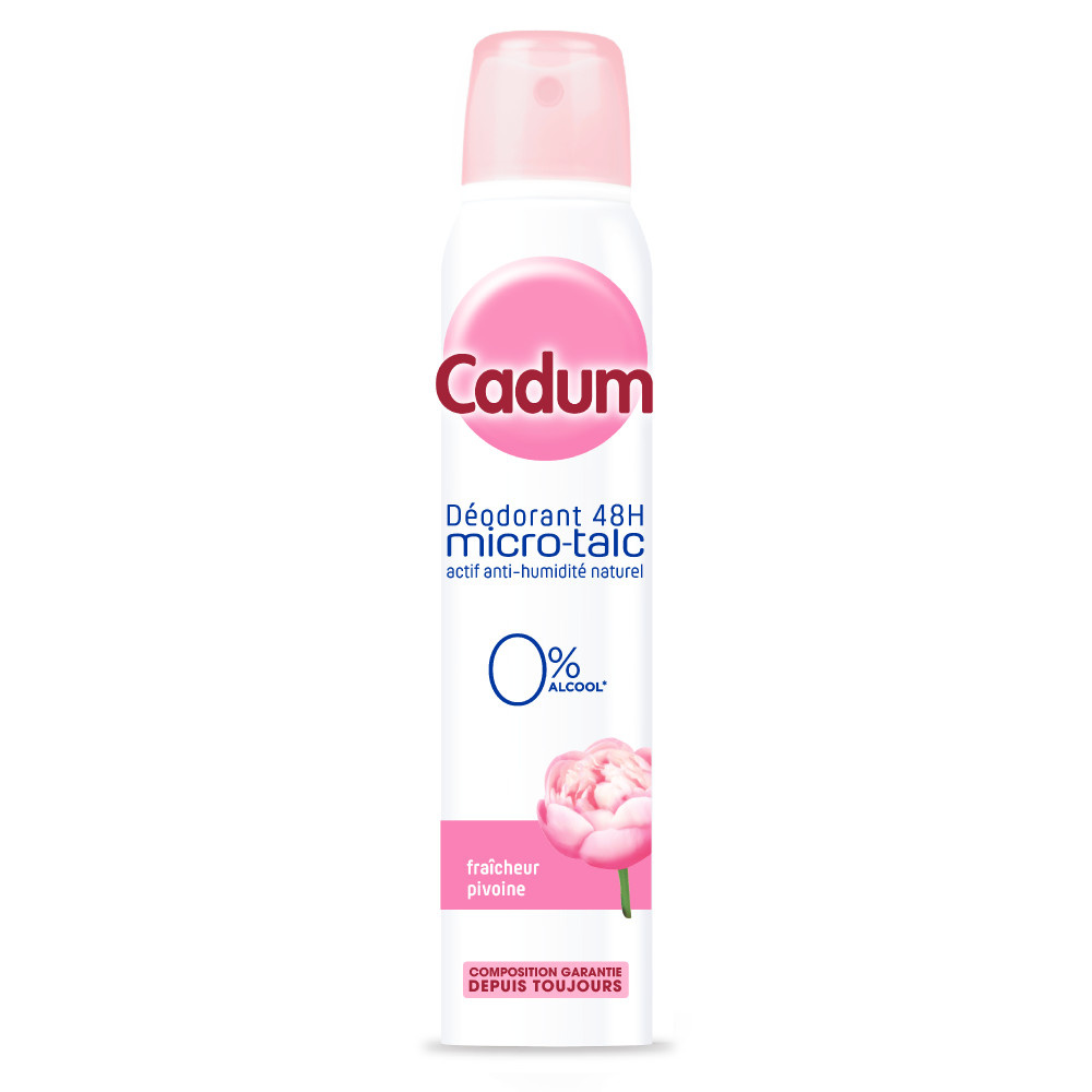 cadum Cadum Déodorant 48h micro-talc Déodorant Fraîcheur Pivoine