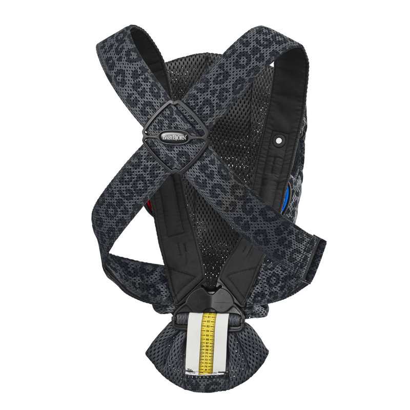 Porte-bébé Mini anthracite et léopard mesh 3D BabyBjörn