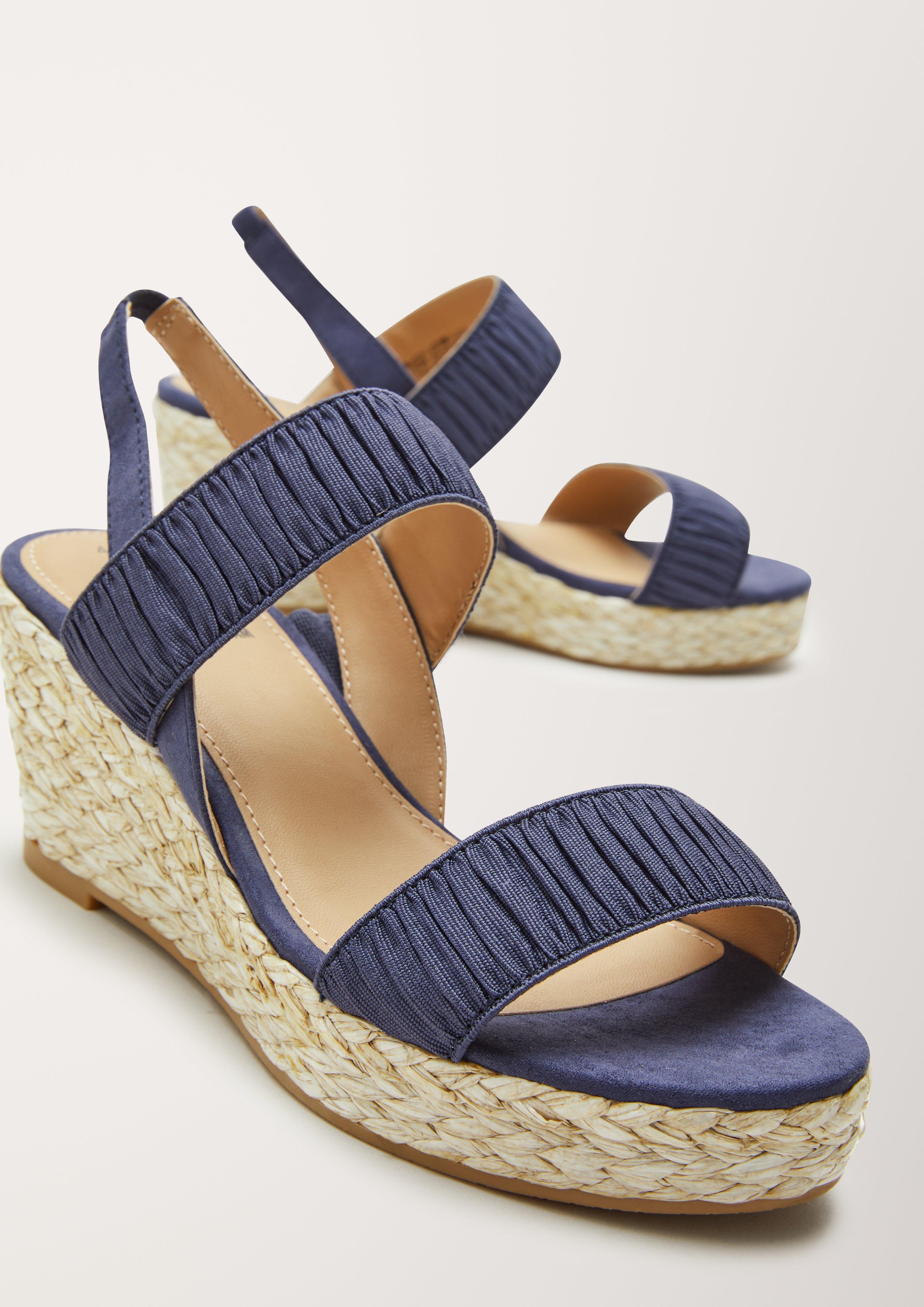 Wedges mit Raffung  6005723-805