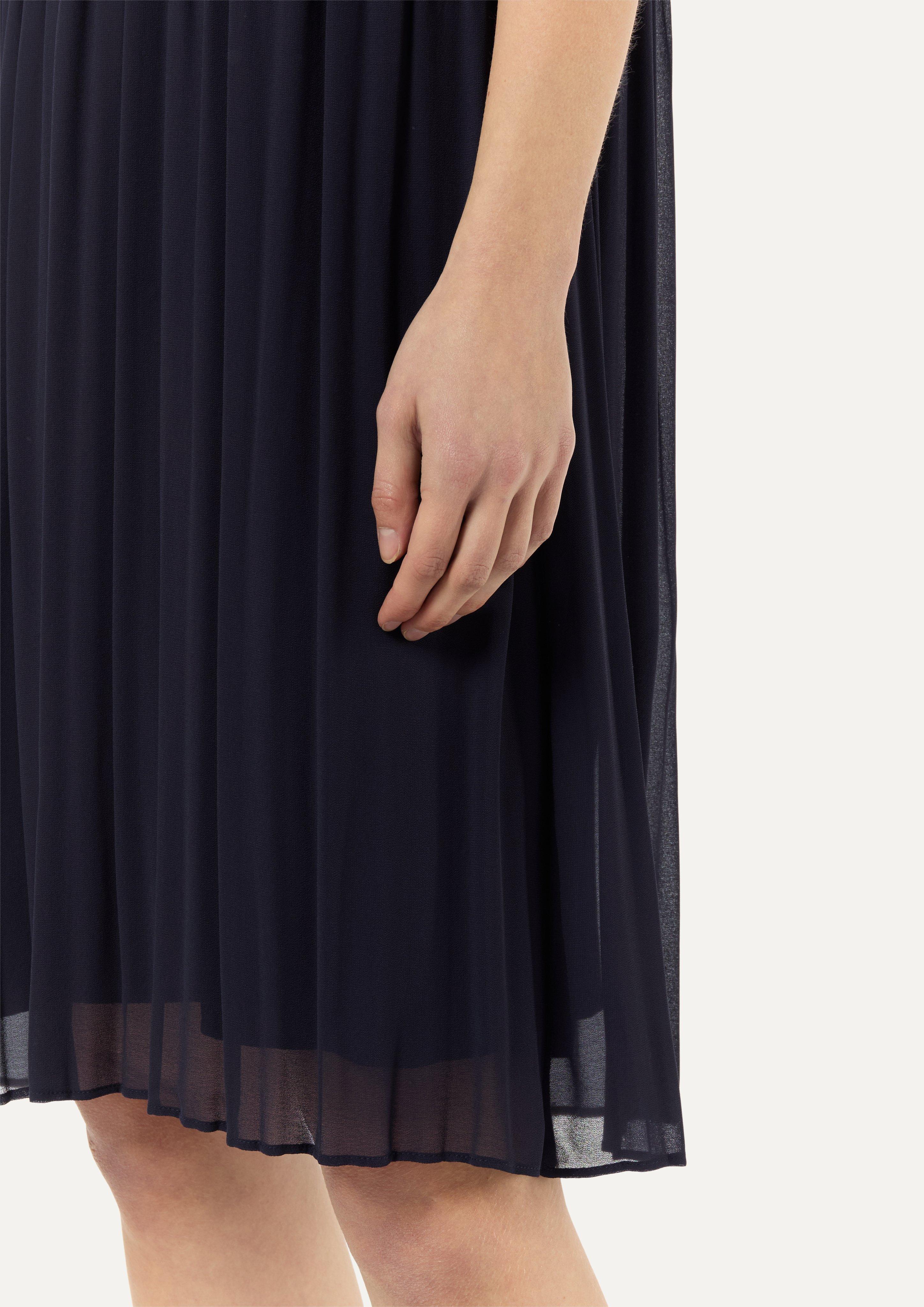 Minikleid aus Chiffon - navy
