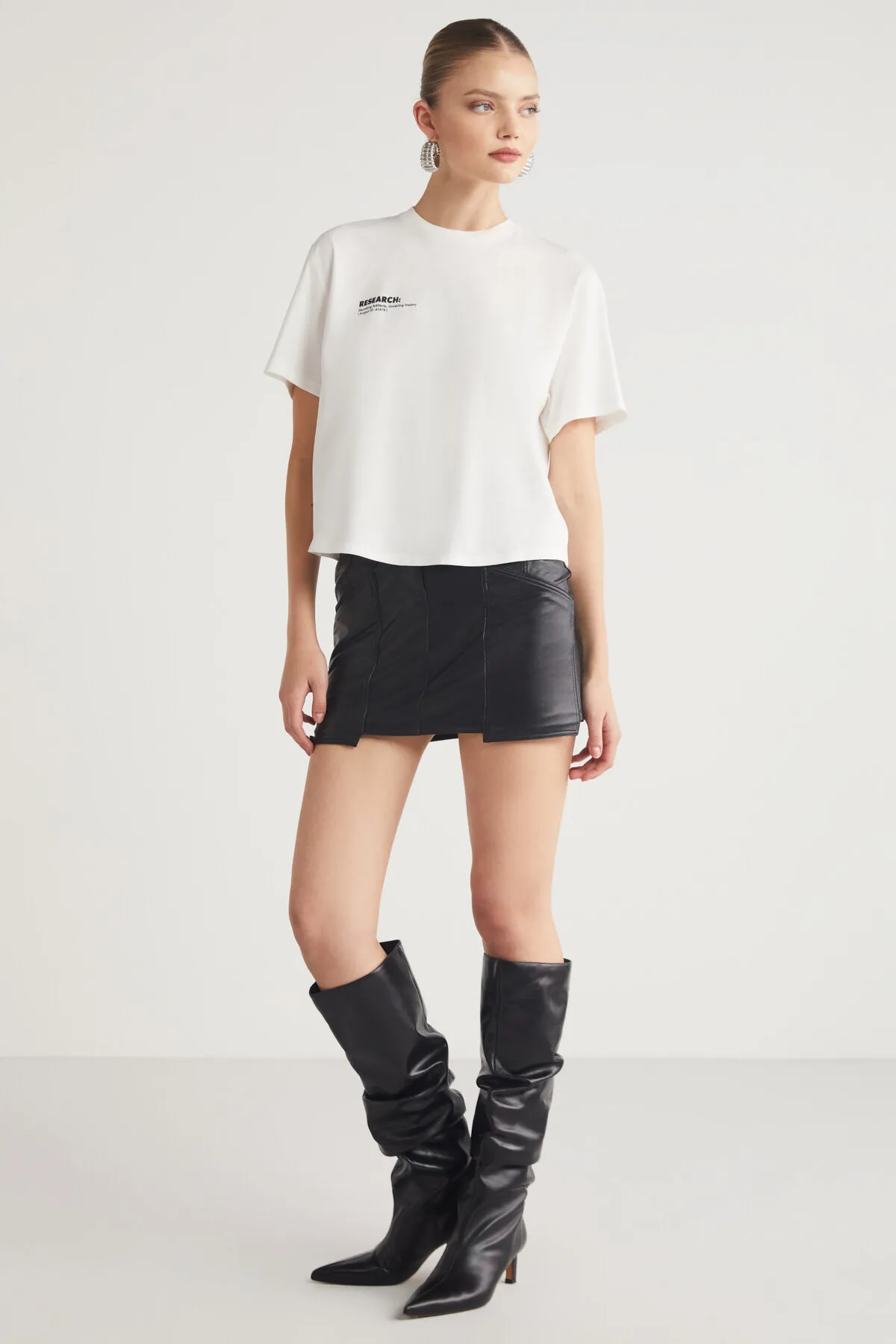 GRIMELANGE  T-Shirt - Ecru - Regular Fit