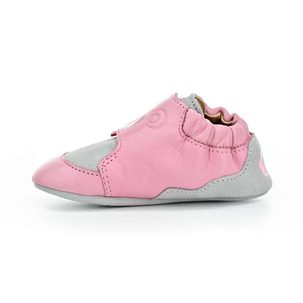 Affenzahn Krabbelschuh Leder Crawly Koala Pink
