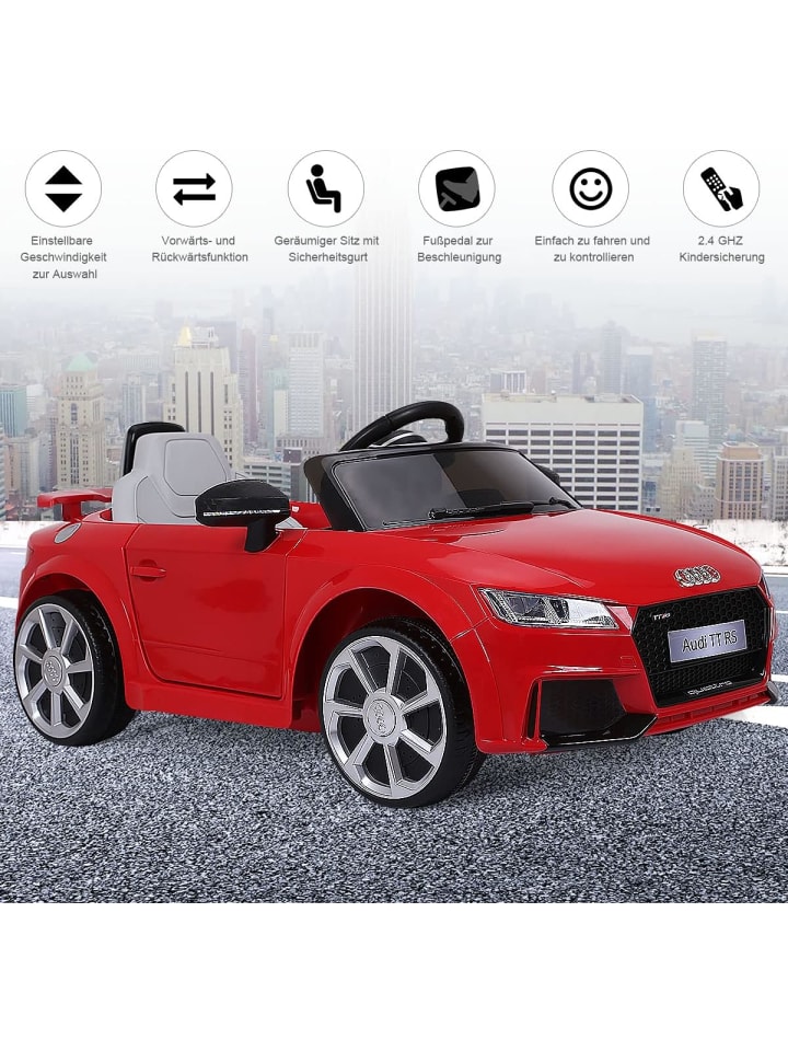 COSTWAY 12V Audi Elektroauto von 3-8 Jahren in Rot günstig kaufen 105 cm