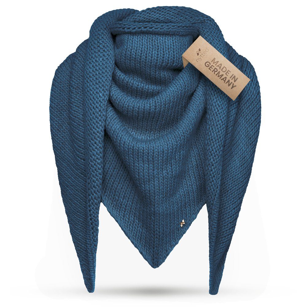 NYTTED® Dreieckstuch gestrickt mit feinster Alpaka Wolle für Damen & Herren